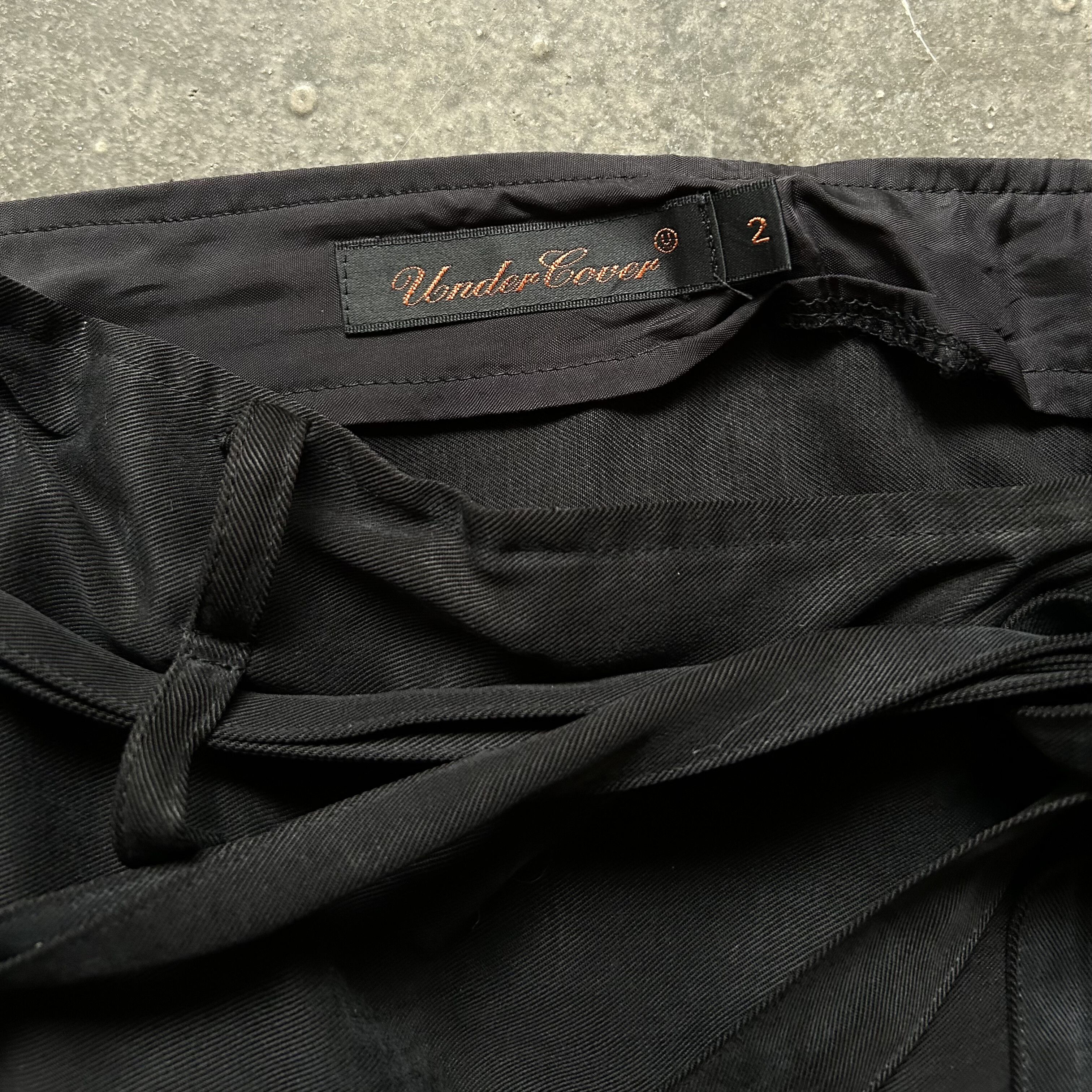 Undercover black deconstructed tie skirt Size 34" / US 12 / IT 48 - 7 Thumbnail