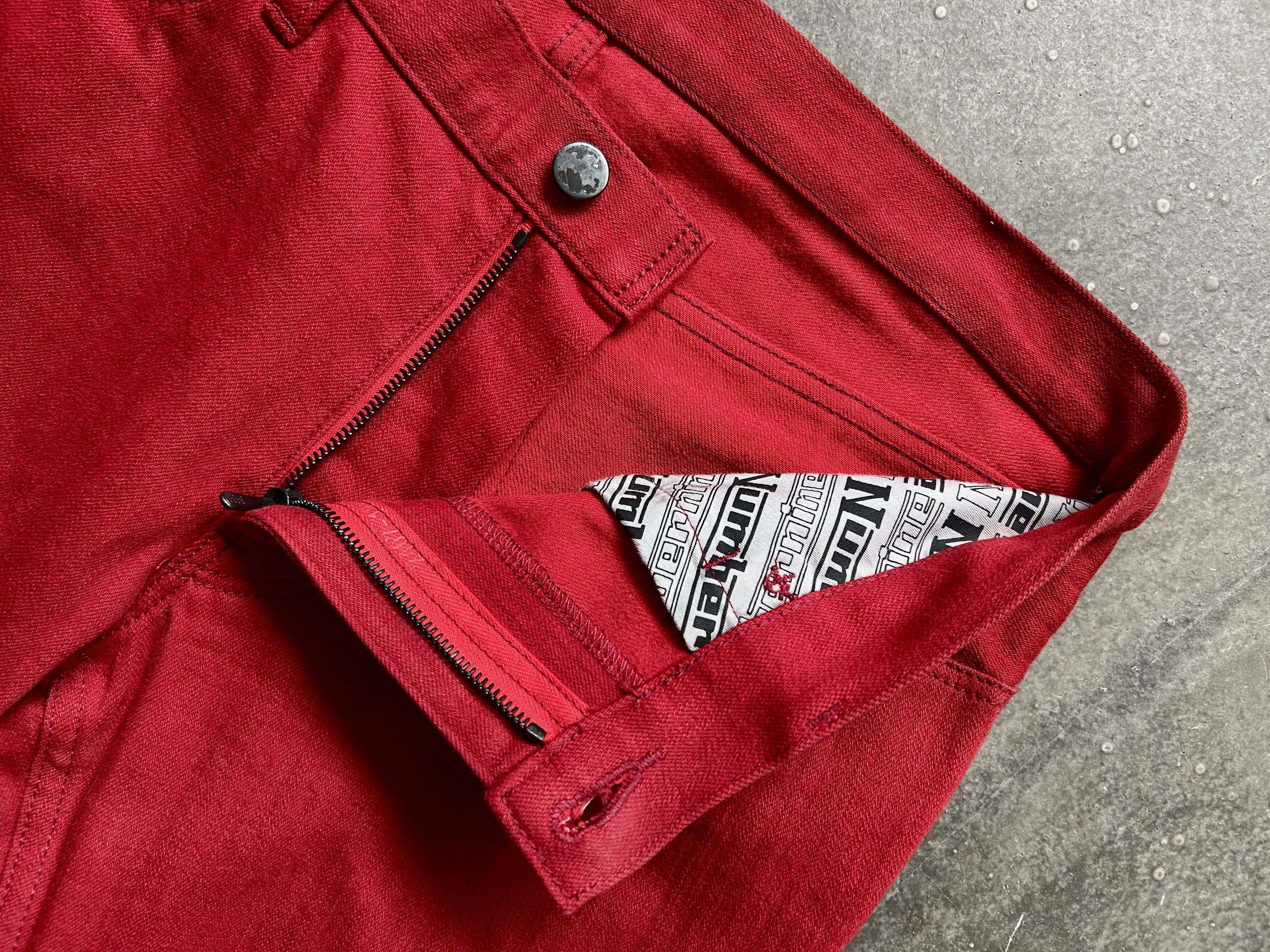 Number (N)ine red jeans pants Size US 32 / EU 48 - 7 Thumbnail