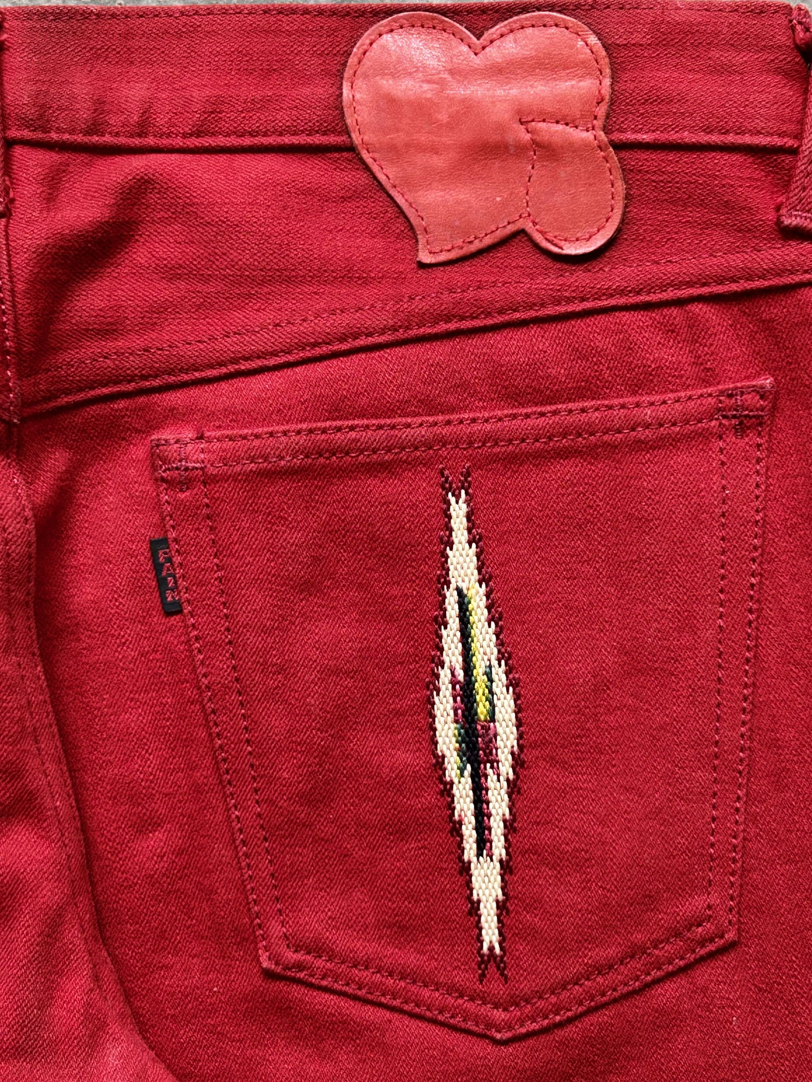 Number (N)ine red jeans pants Size US 32 / EU 48 - 9 Thumbnail
