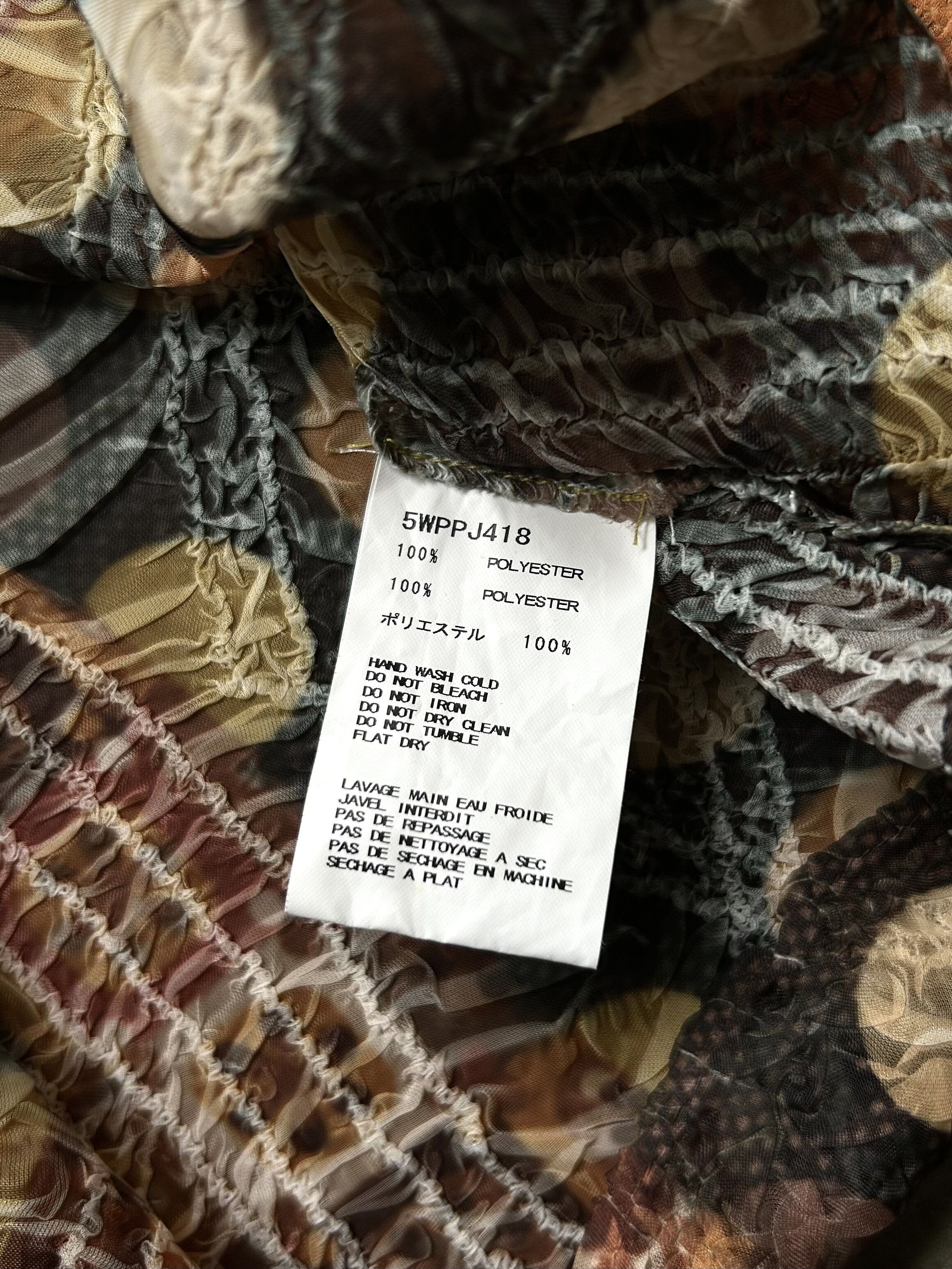 Yoshio Kubo patterned pleated shirt by yoshiki hishinuma Size US M / EU 48-50 / 2 - 3 Thumbnail