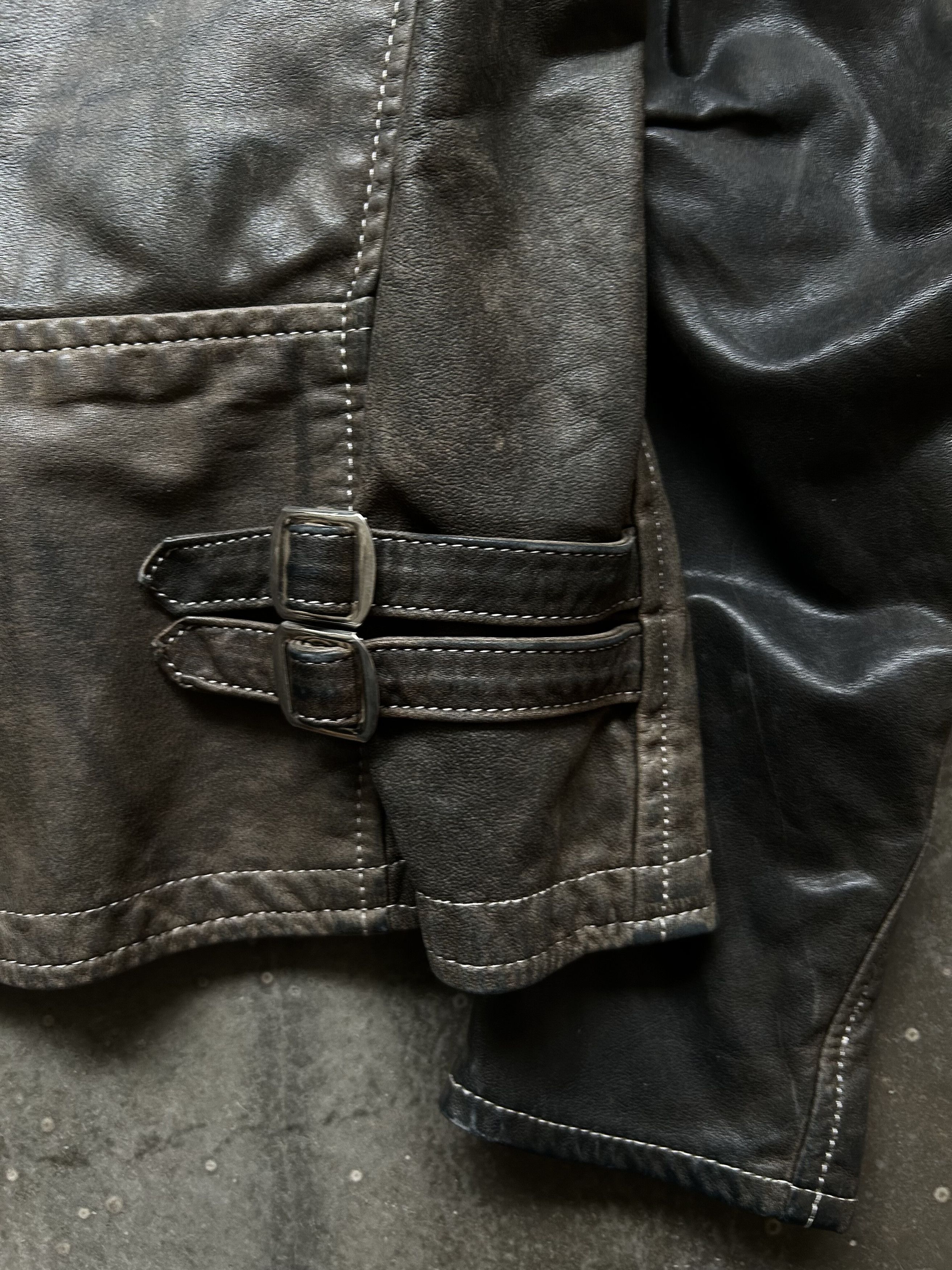 Nozomi Ishiguro unique zipper leather jacket by nozomi ishiguro Size US M / EU 48-50 / 2 - 7 Thumbnail