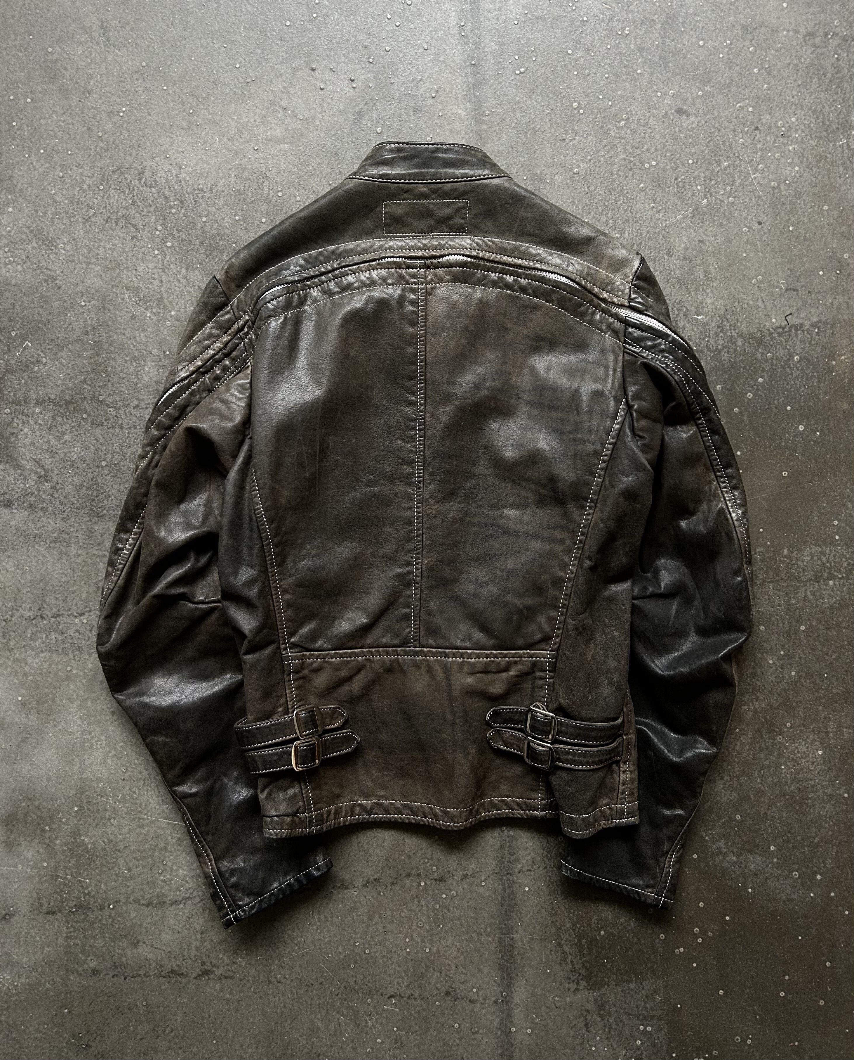 Nozomi Ishiguro unique zipper leather jacket by nozomi ishiguro Size US M / EU 48-50 / 2 - 6 Thumbnail