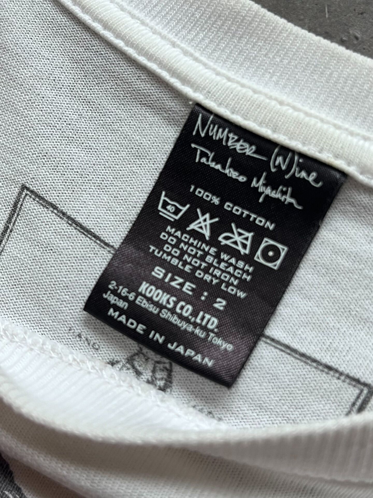 Number (N)ine number nine graphic tee shirt Size US M / EU 48-50 / 2 - 6 Thumbnail
