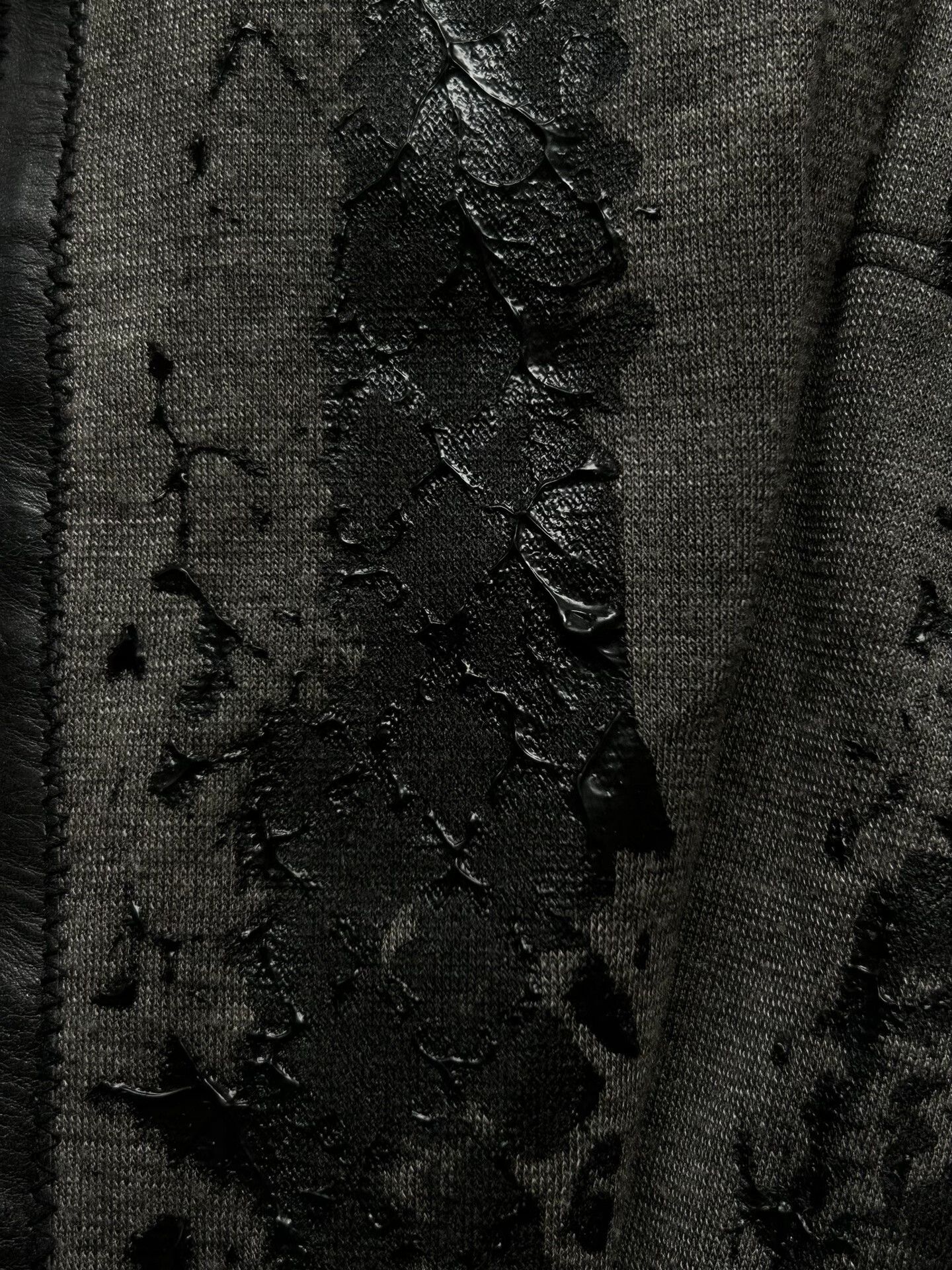 Hiroshi Kato dark layered cardigan by Kohshin Satoh Size US L / EU 52-54 / 3 - 2 Thumbnail