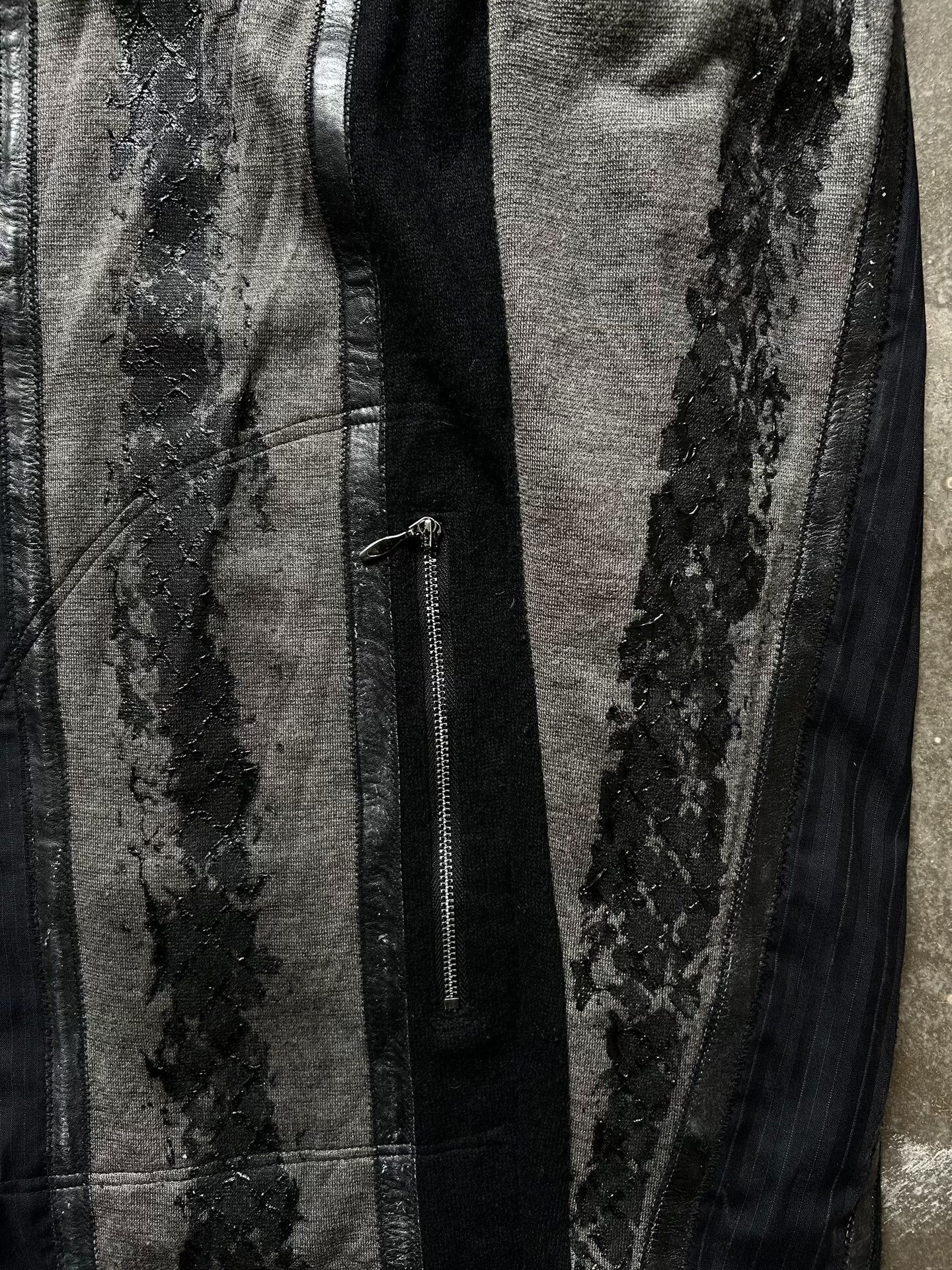 Hiroshi Kato dark layered cardigan by Kohshin Satoh Size US L / EU 52-54 / 3 - 3 Thumbnail