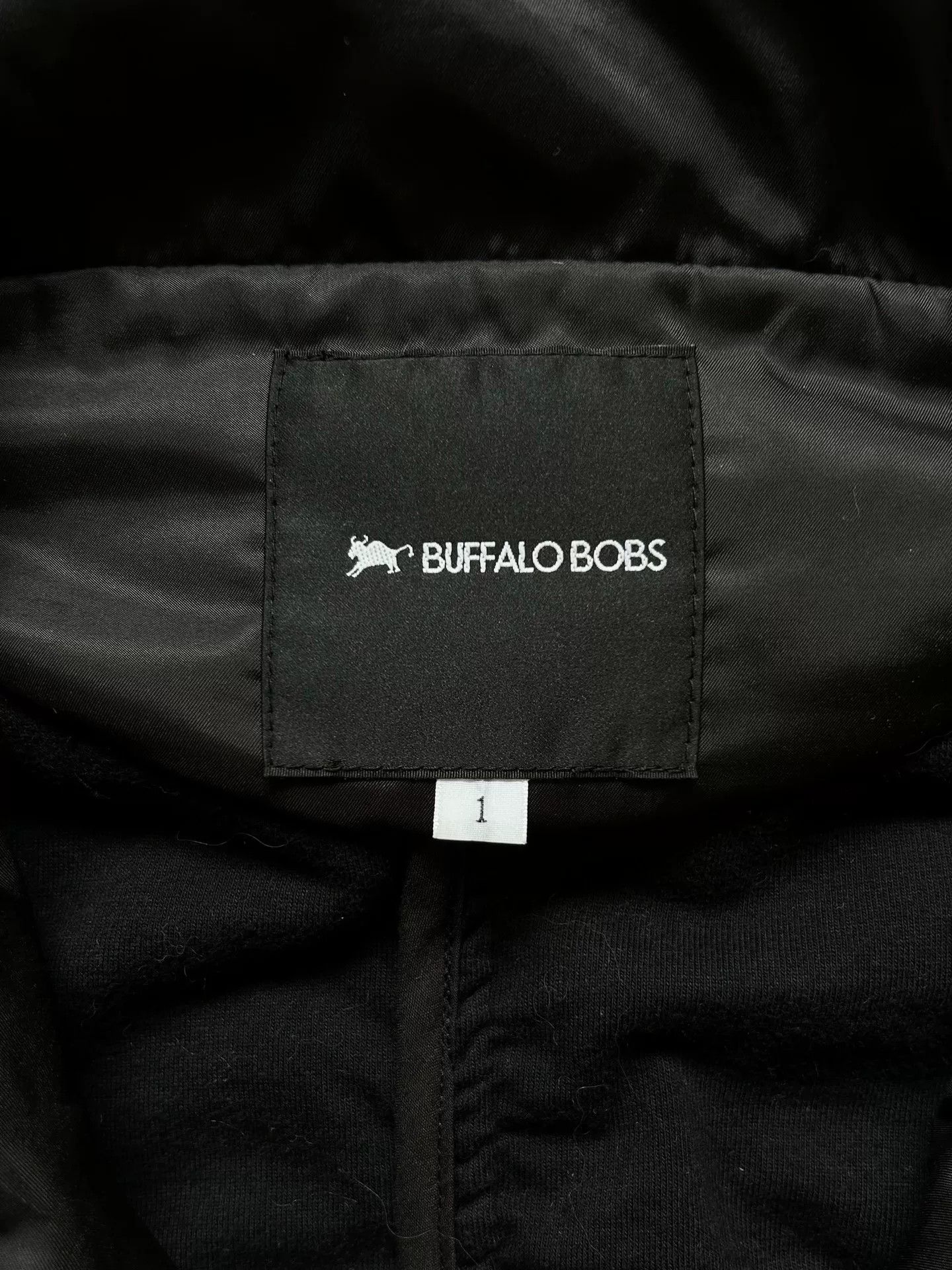 BUFFALO BOBS black bono collar jacket for men Size US M / EU 48-50 / 2 - 5 Thumbnail