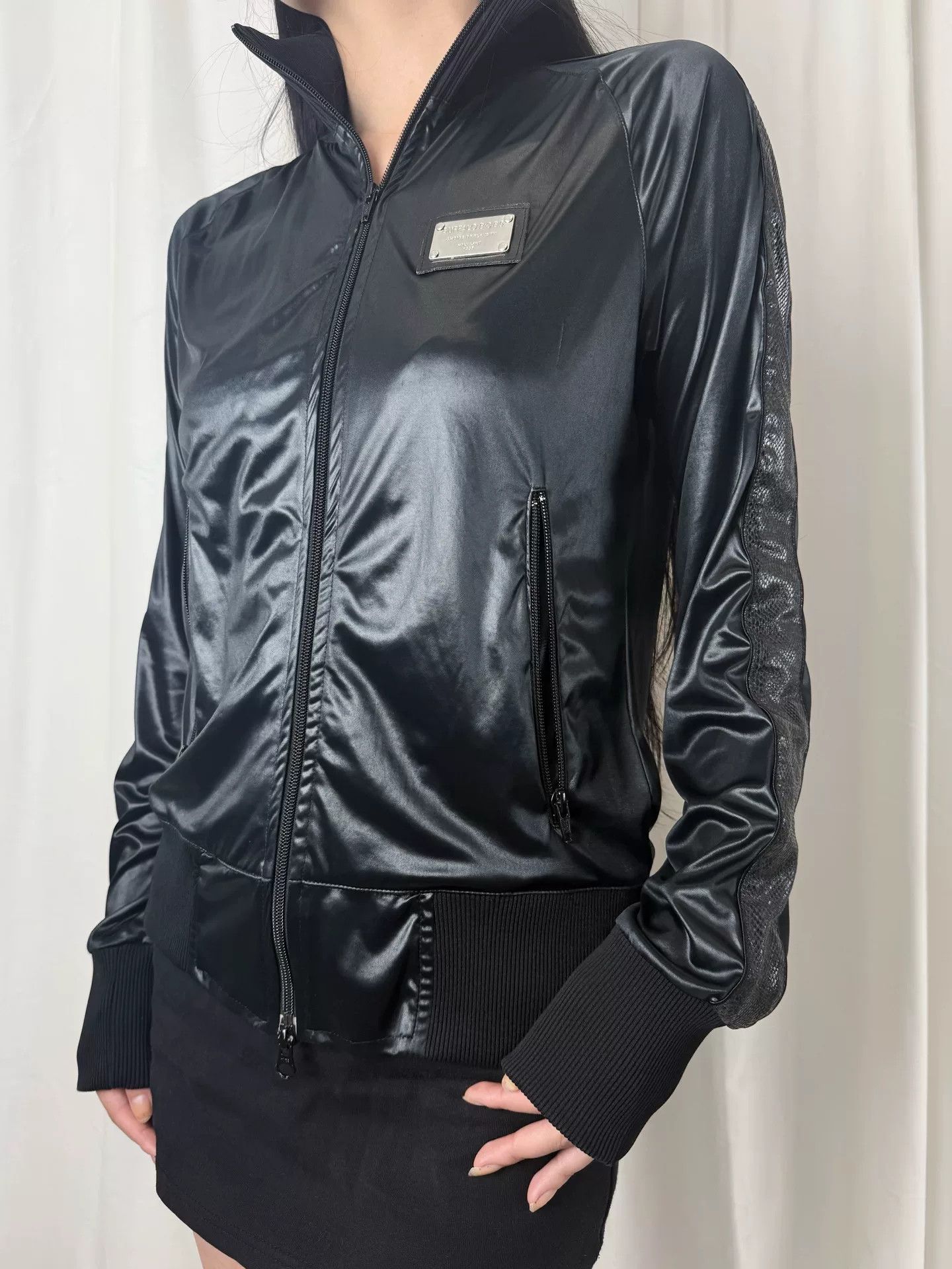 BUFFALO BOBS black faux leather bomber jacket Size S / US 4 / IT 40 - 4 Thumbnail