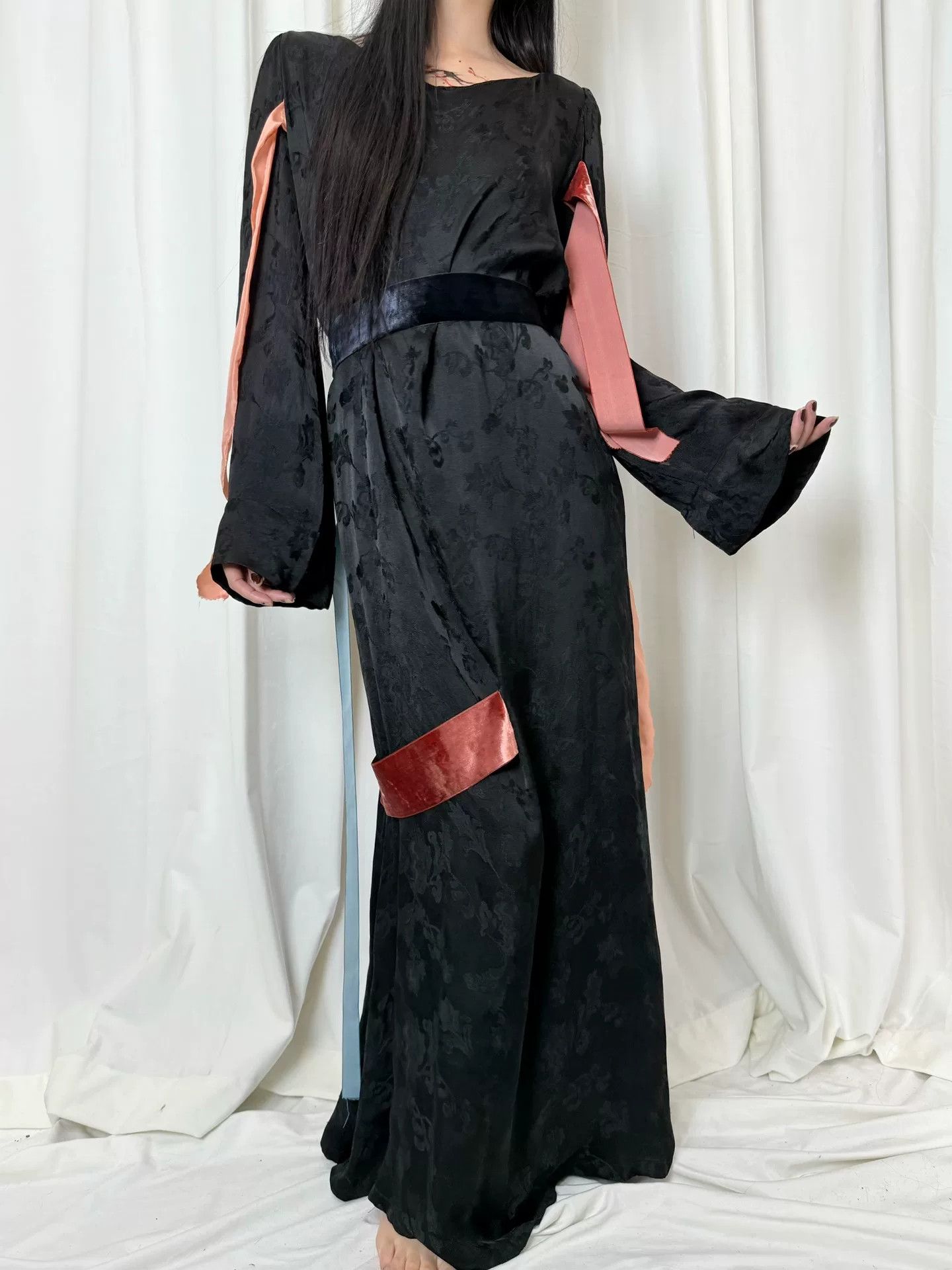 Masaki Matsushima Masaki Matsushima Silk Long Dress with Patterns Size M / US 6-8 / IT 42-44 - 2 Thumbnail