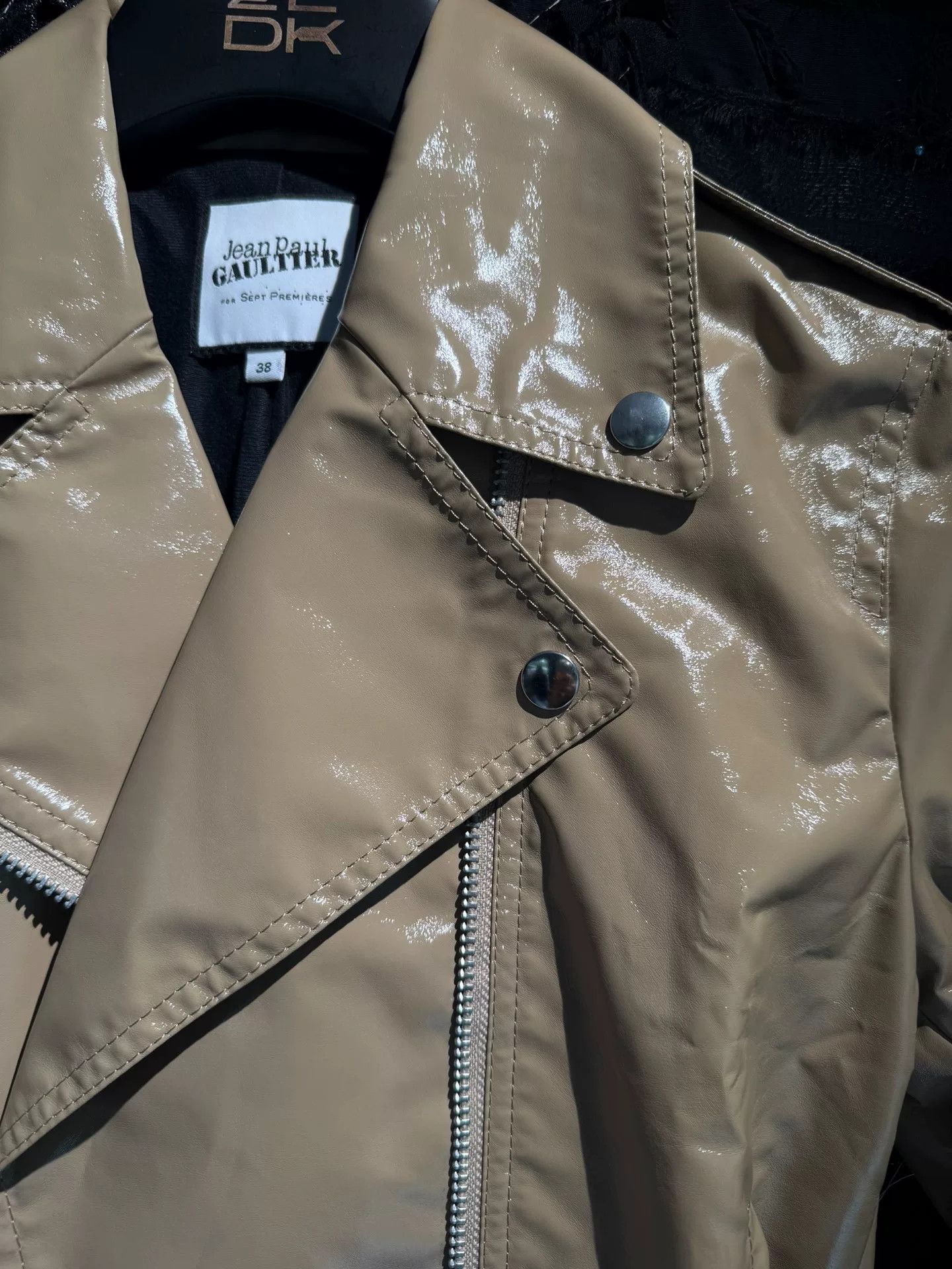 Jean Paul Gaultier Jean Paul Gaultier Glossy Leather Jacket Size S / US 4 / IT 40 - 4 Thumbnail