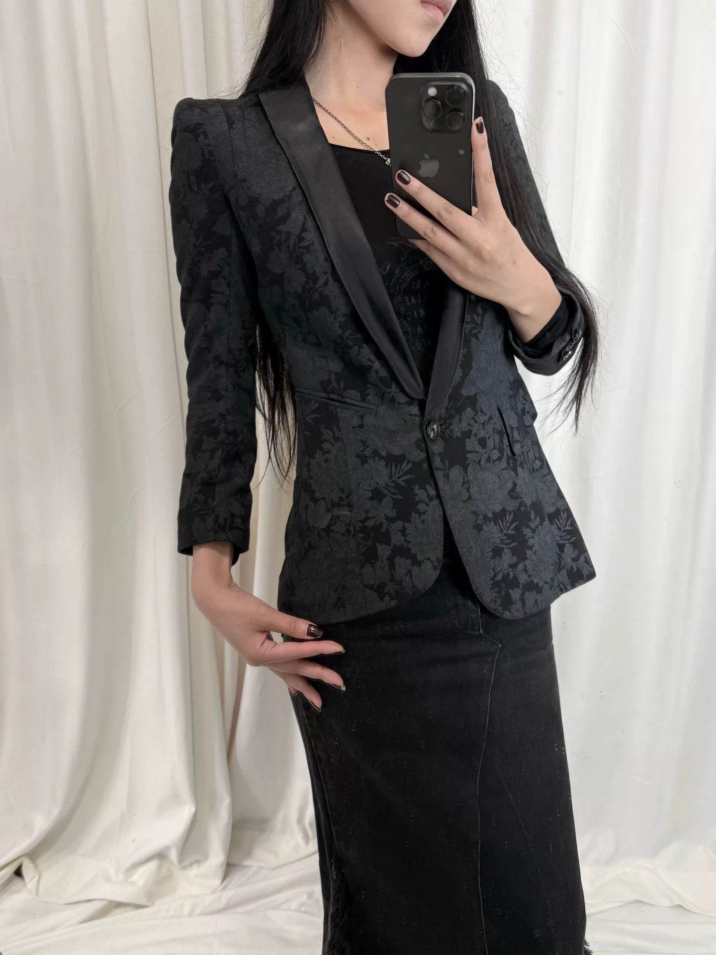 If Six Was Nine Ifsixwasnine Floral Print Blazer Size XS / US 0-2 / IT 36-38 - 2 Thumbnail