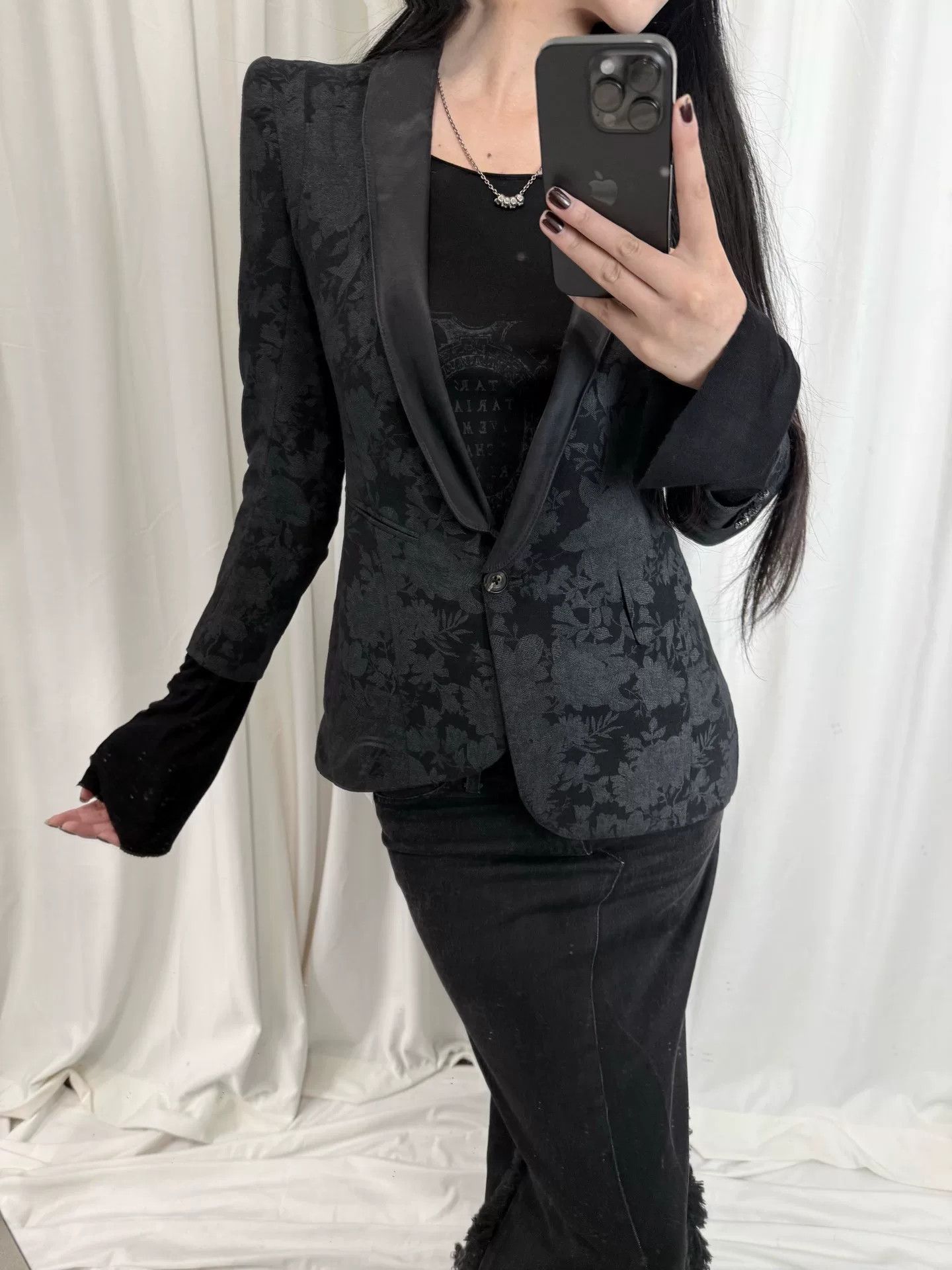 If Six Was Nine Ifsixwasnine Floral Print Blazer Size XS / US 0-2 / IT 36-38 - 3 Thumbnail