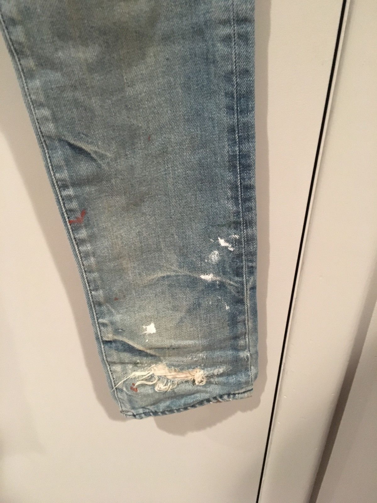 John Elliott John Elliott Presidio Cast 2 Denim (Paint Splatter) Size US 30 / EU 46 - 5 Thumbnail