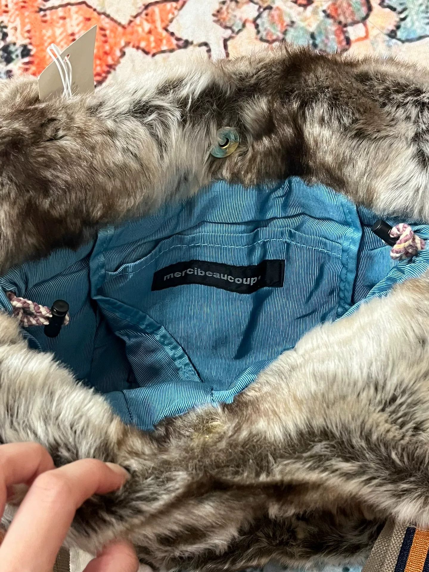mercibeaucoup mercibeaucoup owl plush shoulder bag Size ONE SIZE - 6 Thumbnail
