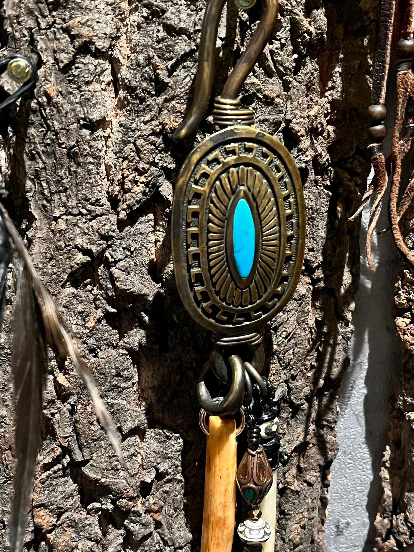 Gunda unique gunda bone pendant necklace Size ONE SIZE - 5 Thumbnail