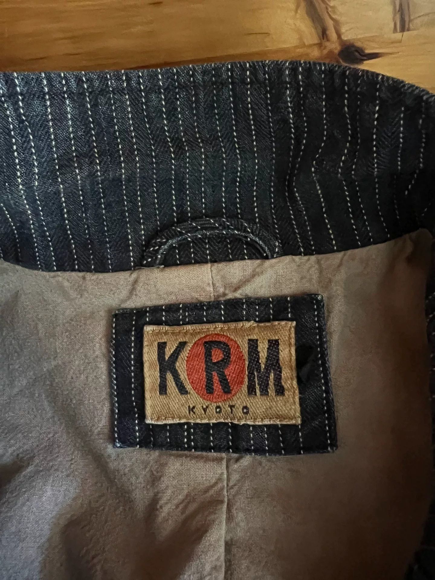 Blue Blue Japan vintage blue striped work vest by KRM Size US L / EU 52-54 / 3 - 8 Thumbnail