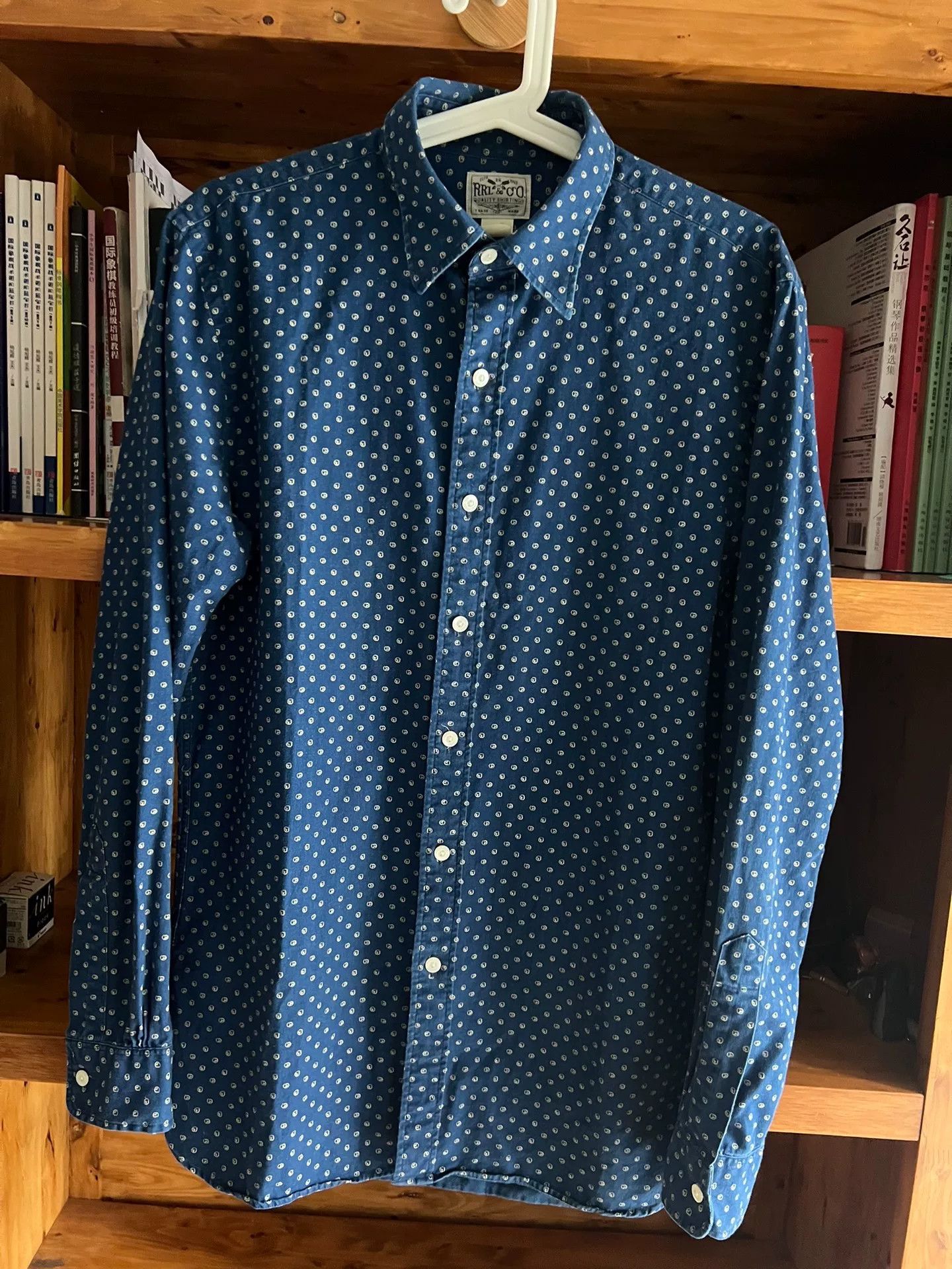 RRL Ralph Lauren stunning blue dye RRL button-up shirt Size US M / EU 48-50 / 2 - 3 Thumbnail