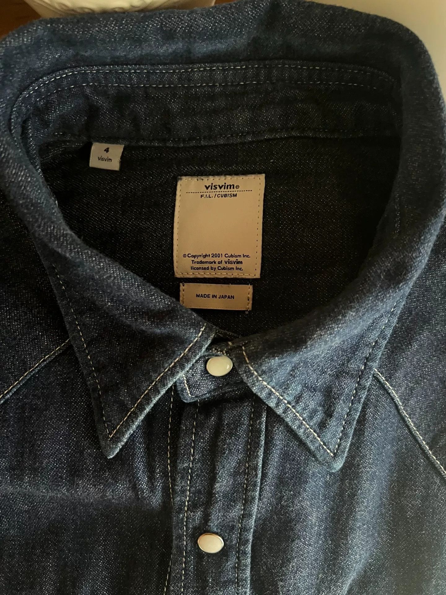 Visvim authentic visvim blue dye denim shirt Size US M / EU 48-50 / 2 - 8 Thumbnail