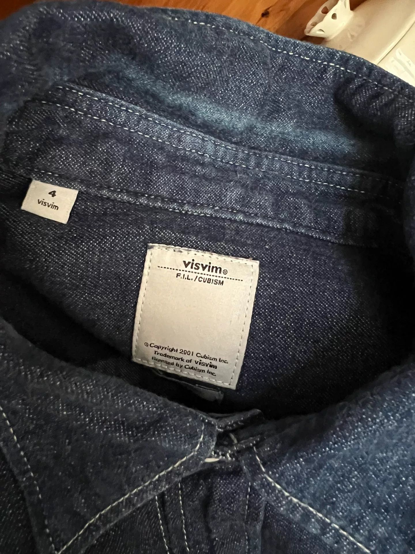 Visvim authentic visvim blue dye denim shirt Size US M / EU 48-50 / 2 - 7 Thumbnail