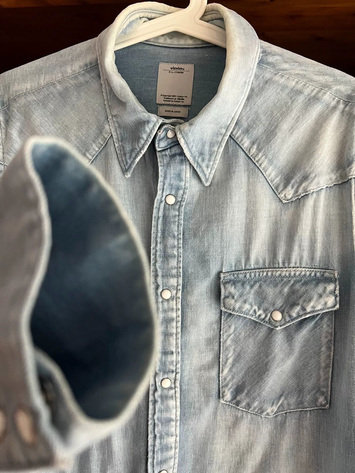 Visvim visvim 2017 denim shirt with paisley print Size US M / EU 48-50 / 2 - 9 Thumbnail