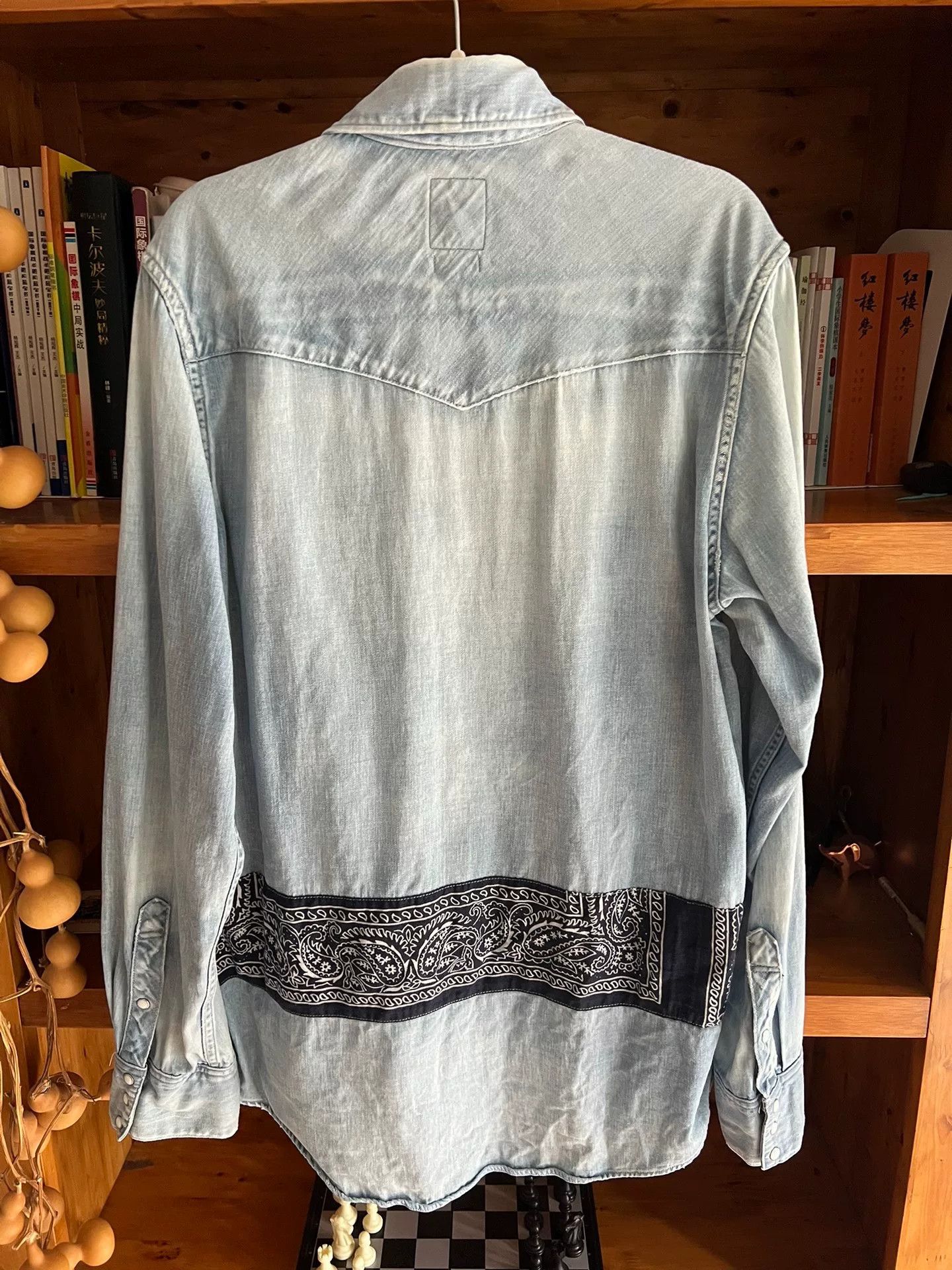 Visvim visvim 2017 denim shirt with paisley print Size US M / EU 48-50 / 2 - 7 Thumbnail