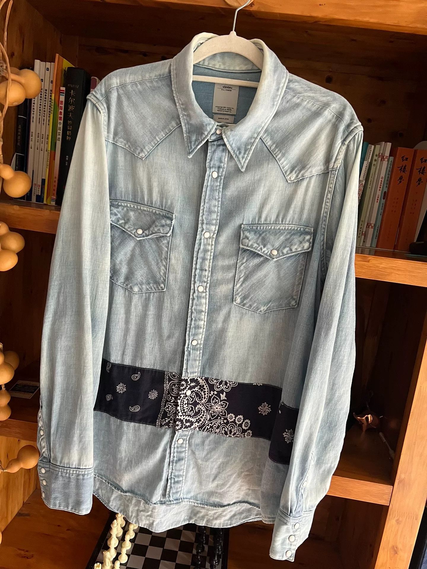 Visvim visvim 2017 denim shirt with paisley print Size US M / EU 48-50 / 2 - 3 Thumbnail