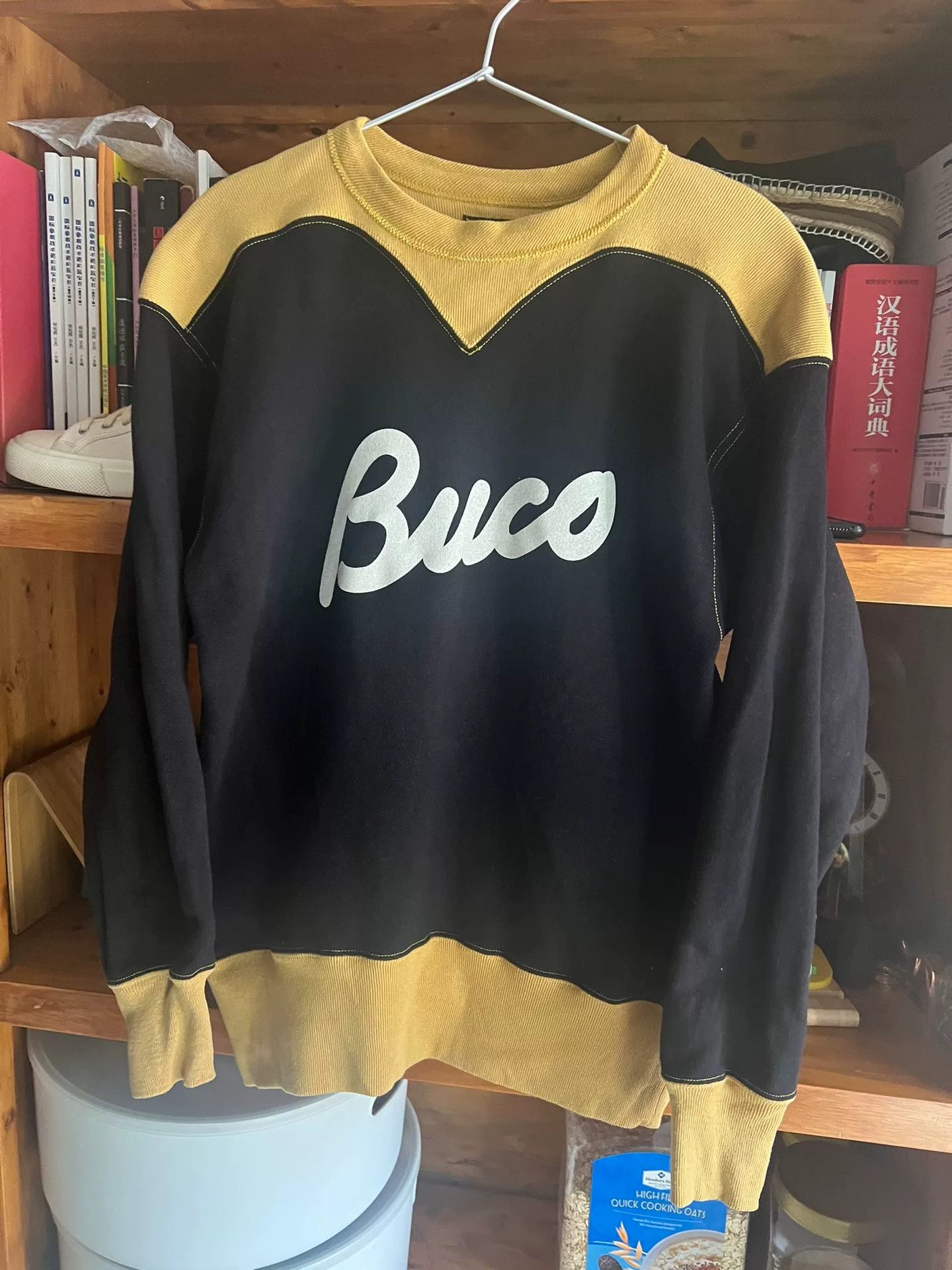 The Real McCoy's vintage buco fleece sweatshirt in black and yellow Size US S / EU 44-46 / 1 - 3 Thumbnail