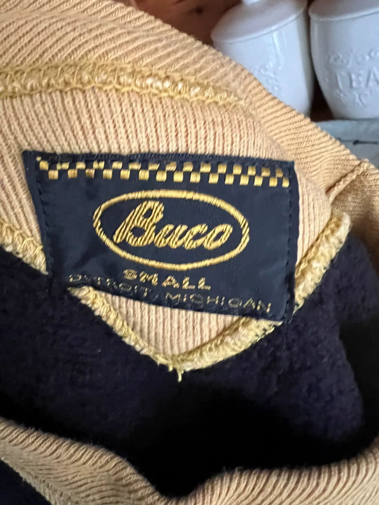 The Real McCoy's vintage buco fleece sweatshirt in black and yellow Size US S / EU 44-46 / 1 - 8 Thumbnail