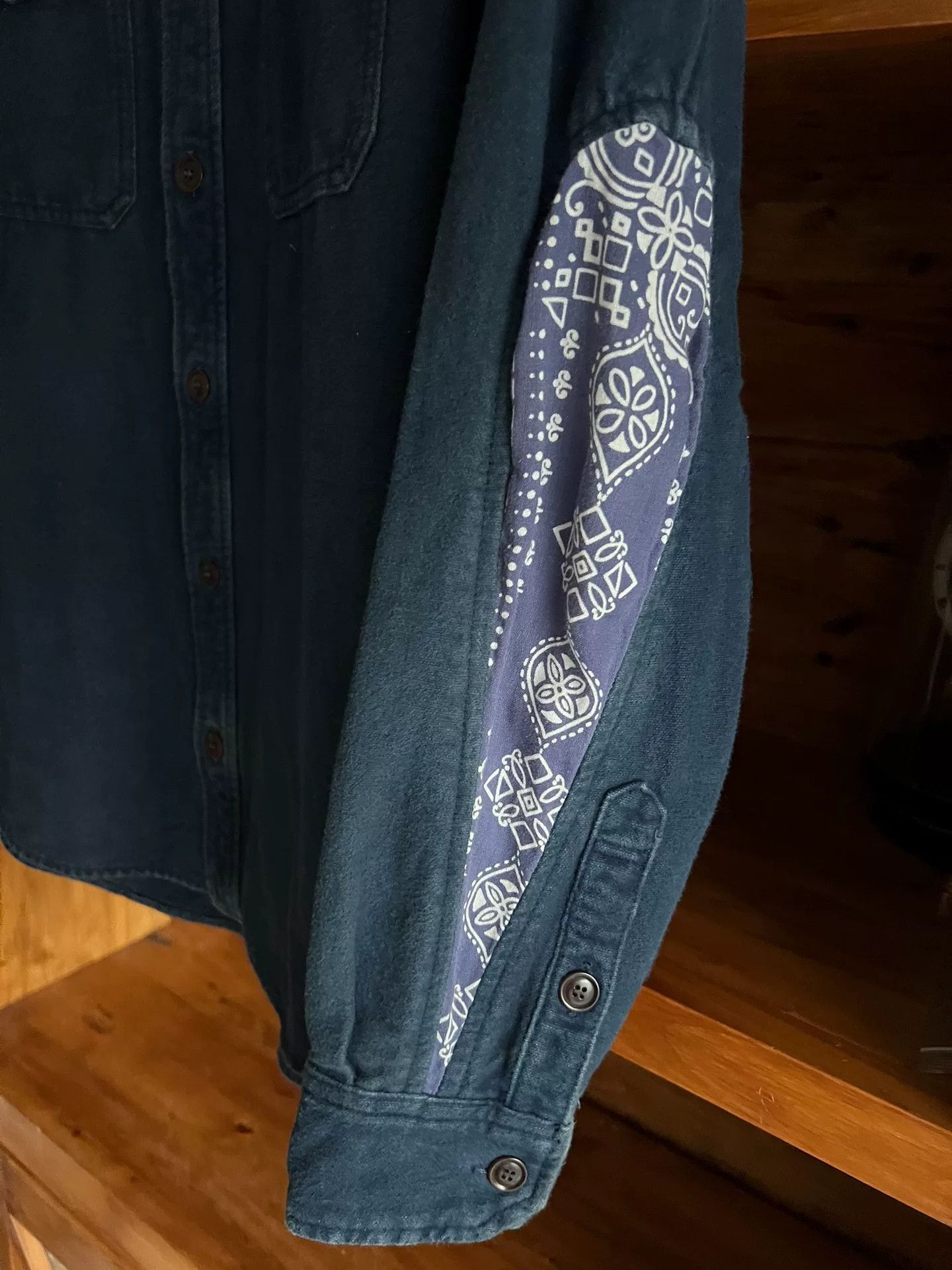 Visvim visvim blue dyed vintage style shirt Size US M / EU 48-50 / 2 - 4 Thumbnail