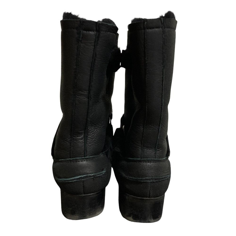 Other Other Tsuru by Mariko Oikawa Shearling Engineer Boots Leather Shoes DUTY FREE for USA Size ONE SIZE - 3 Thumbnail