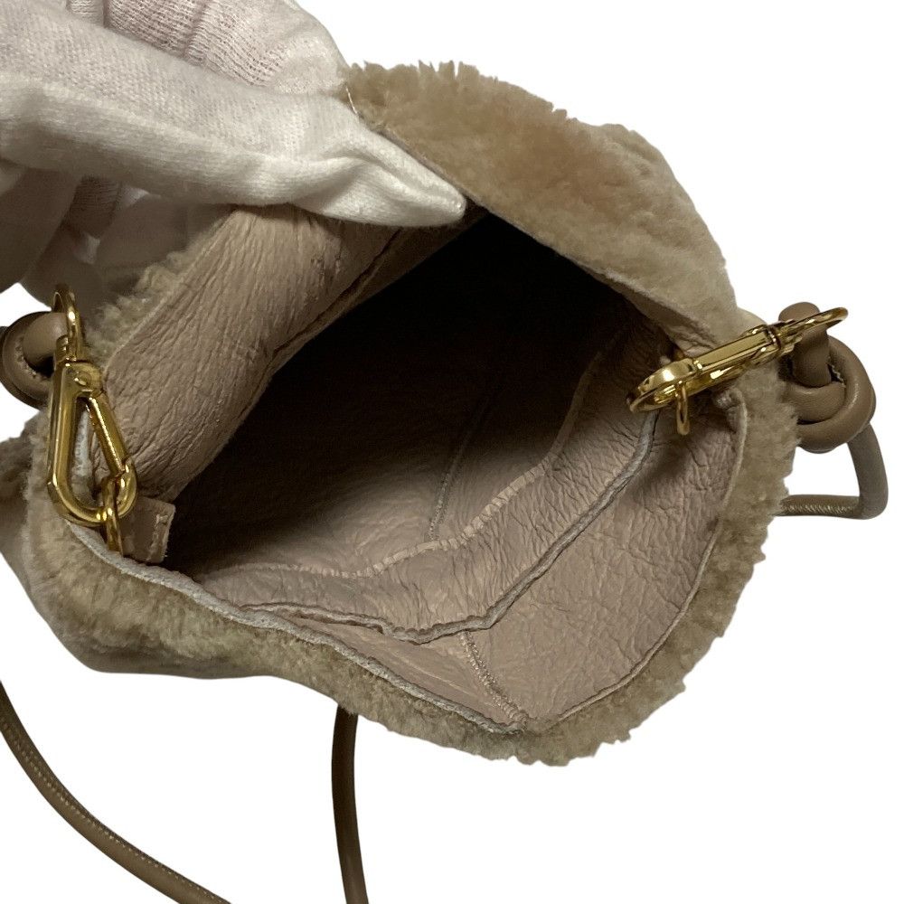 Other Other mila schon × Lisa Conte Shearling 2way Shoulder Bag Natural Material Shoulder Bag DUTY FREE for USA Size ONE SIZE - 6 Thumbnail