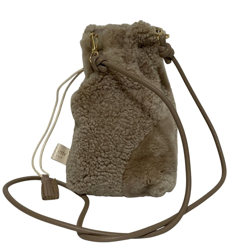 Other Other mila schon × Lisa Conte Shearling 2way Shoulder Bag Natural Material Shoulder Bag DUTY FREE for USA Size ONE SIZE - 3 Thumbnail