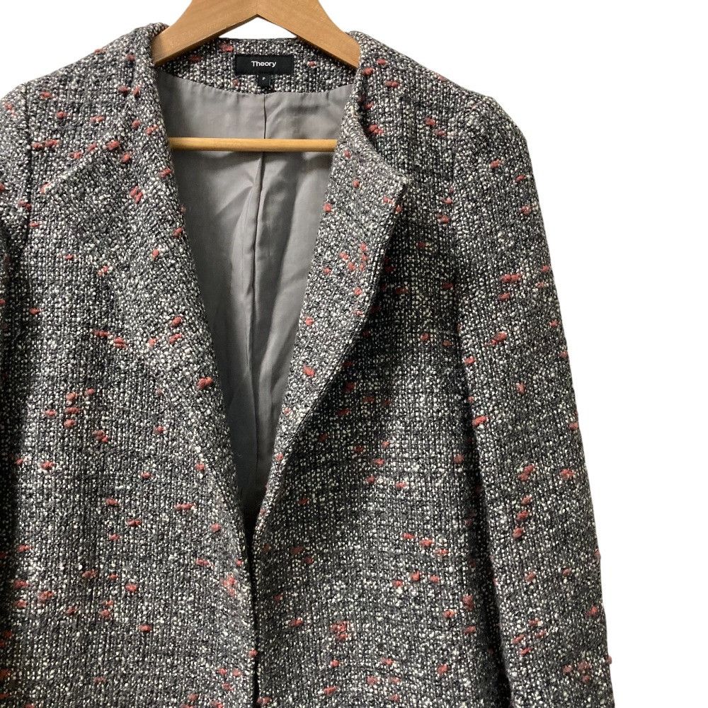 Theory Theory theory LOOP TWEED CREWNECK COAT Others Outerwear DUTY FREE for USA Size ONE SIZE - 2 Thumbnail