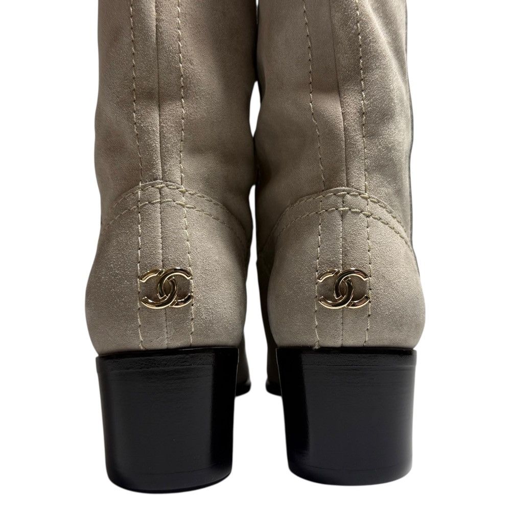 Chanel Chanel Chanel Suede Short Boots Suede Shoes DUTY FREE for USA Size ONE SIZE - 5 Thumbnail