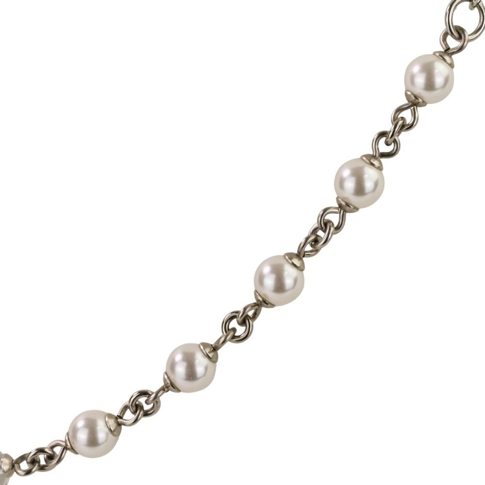 Chanel Chanel Chanel Coco Mark Pearl Necklace Metal Necklace A25C DUTY FREE for USA Size ONE SIZE - 8 Thumbnail
