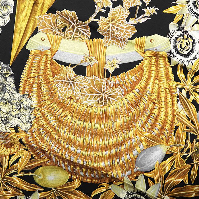 Hermes Hermes Hermès Carré90 PASSIFLORES Silk Scarf Others Scarf DUTY FREE for USA Size ONE SIZE - 6 Thumbnail