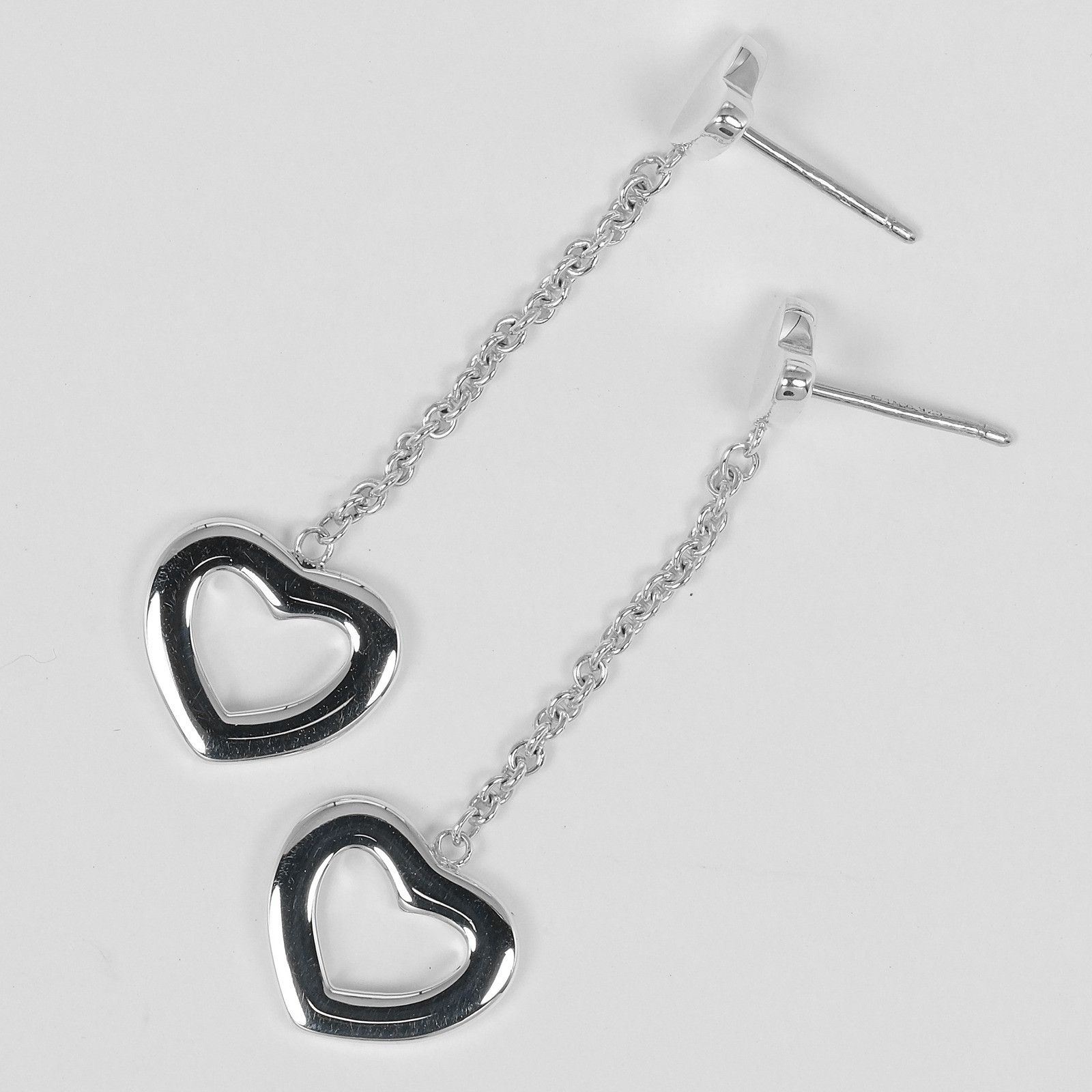 Tiffany & Co. Tiffany & Co. Tiffany Heart Link Drop Silver 925 Earrings Metal Earrings DUTY FREE for USA Size ONE SIZE - 4 Thumbnail