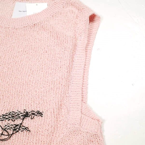 Other Other Kota Gushiken Tarotisse Face Waistcoat Knit Vest Others Tops KGSS22-K01 DUTY FREE for USA Size ONE SIZE - 6 Thumbnail