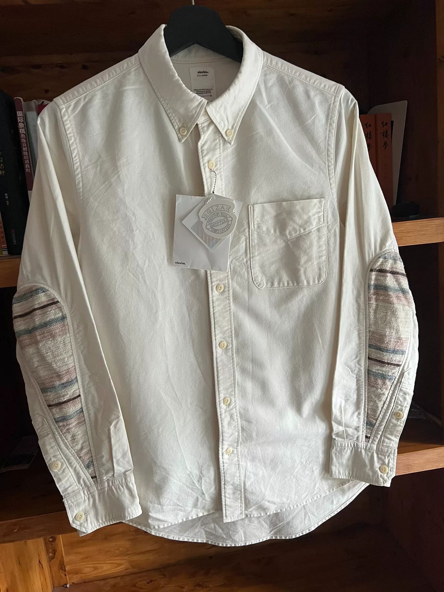 Visvim white mud-dyed GIZA cotton shirt Size US M / EU 48-50 / 2 - 2 Thumbnail