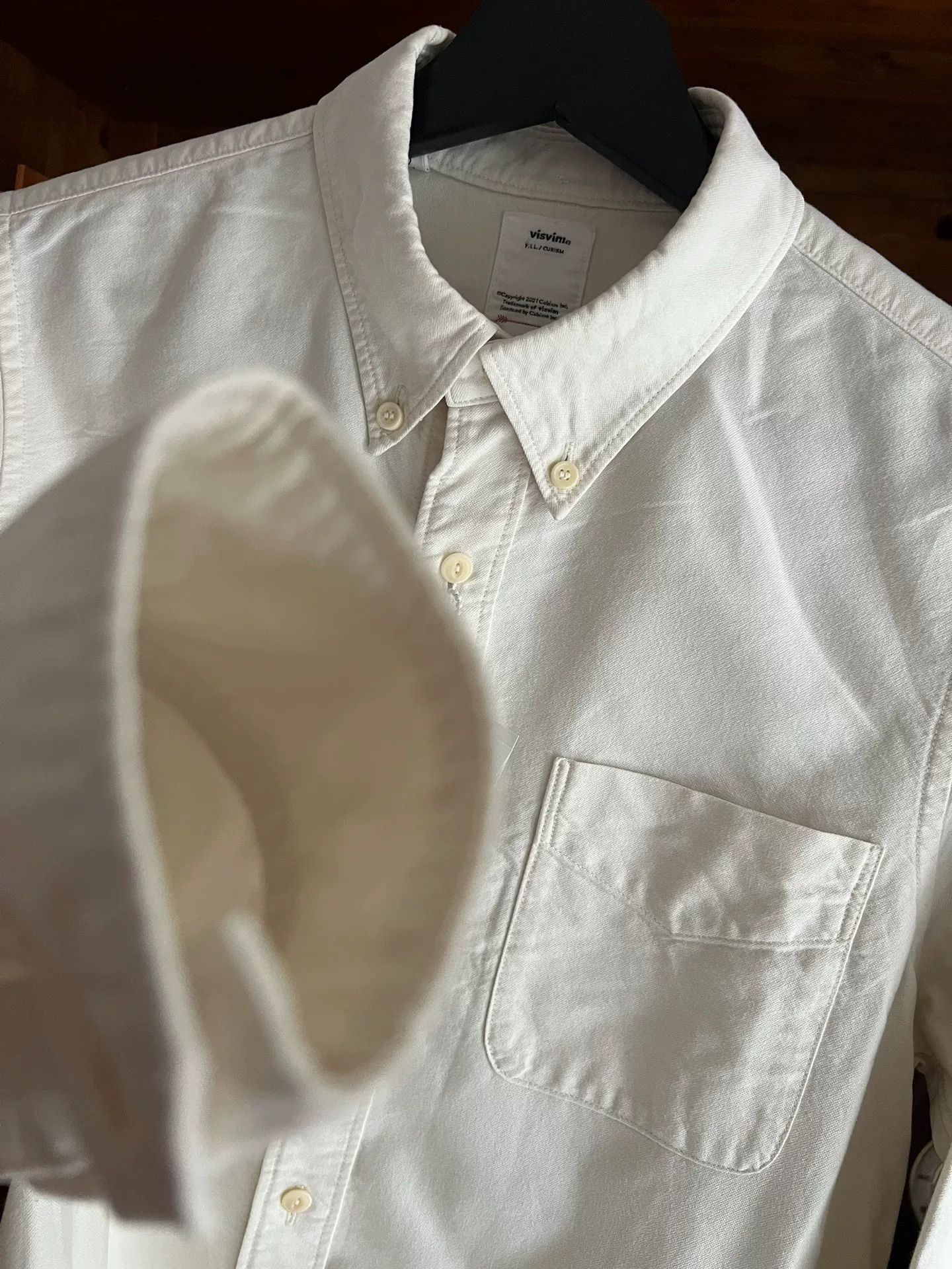 Visvim white mud-dyed GIZA cotton shirt Size US M / EU 48-50 / 2 - 6 Thumbnail