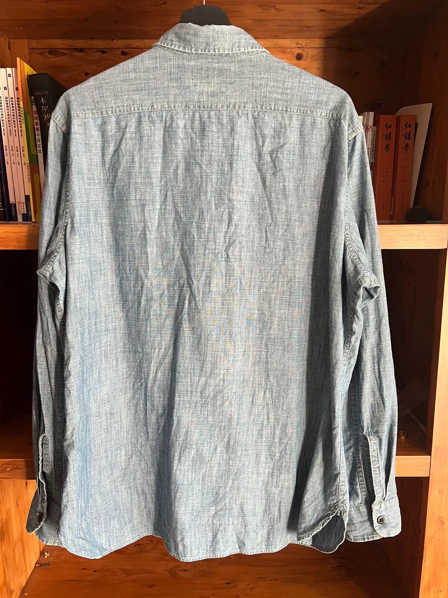RRL Ralph Lauren RRL Double RL Vintage Military Denim Shirt Size US L / EU 52-54 / 3 - 5 Thumbnail