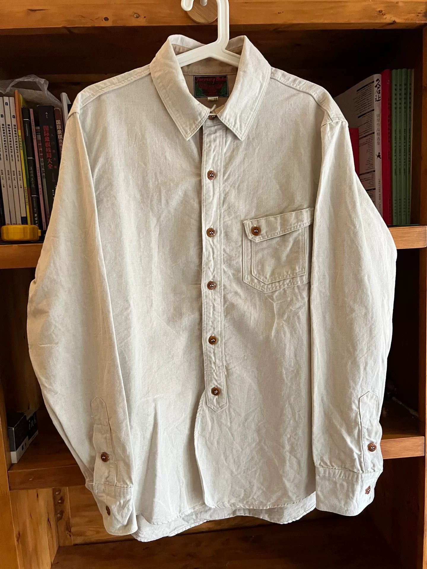 Freewheelers Freewheelers Work Shirt in Gray-White Color Size US M / EU 48-50 / 2 - 2 Thumbnail