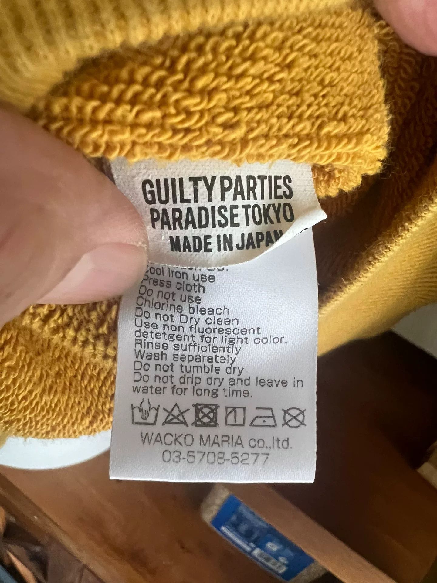 Wacko Maria wacko maria guilty parties hoodie in yellow Size US M / EU 48-50 / 2 - 5 Thumbnail