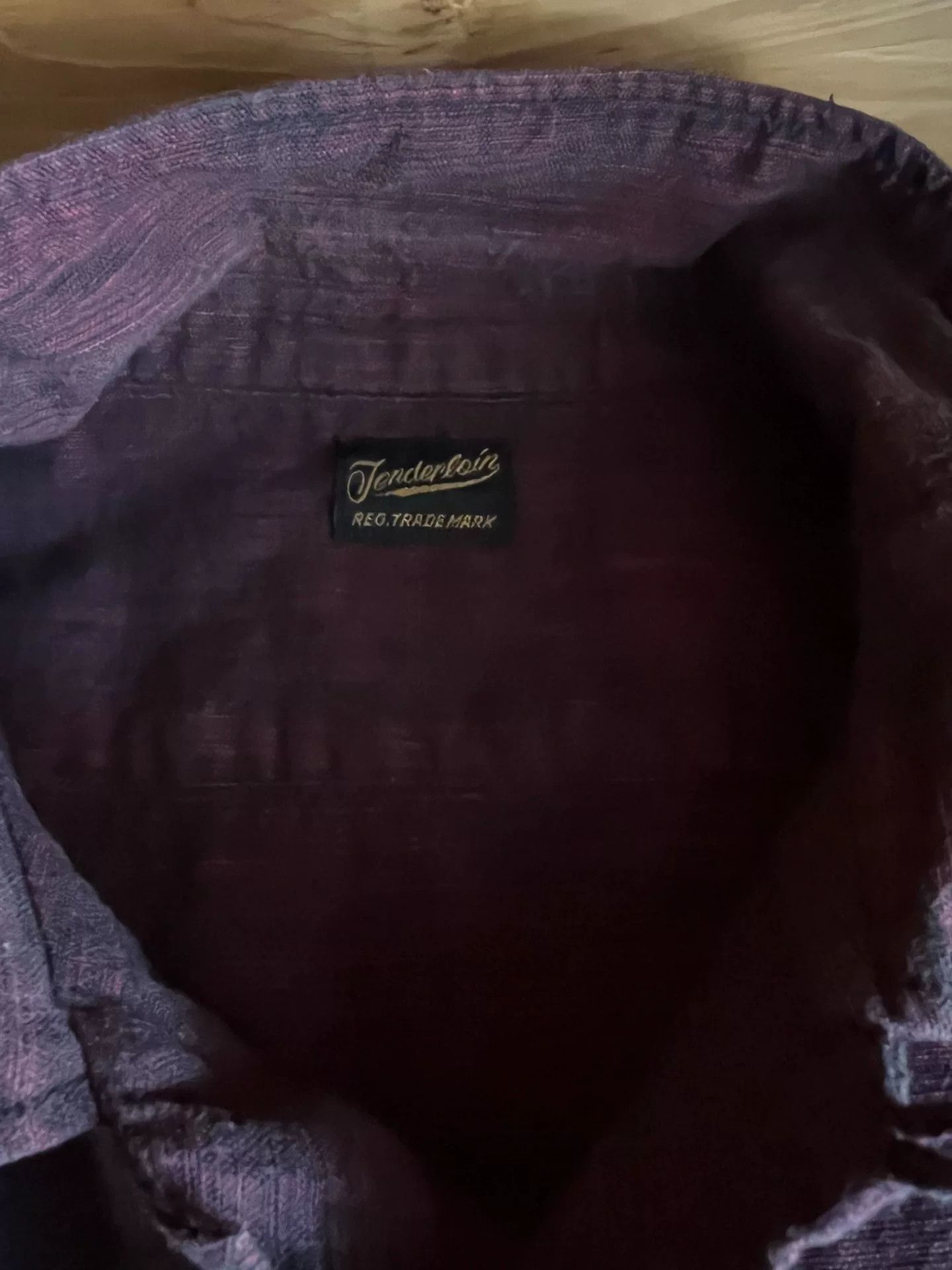 Tenderloin open collar shirt in rich burgundy color Size US S / EU 44-46 / 1 - 8 Thumbnail