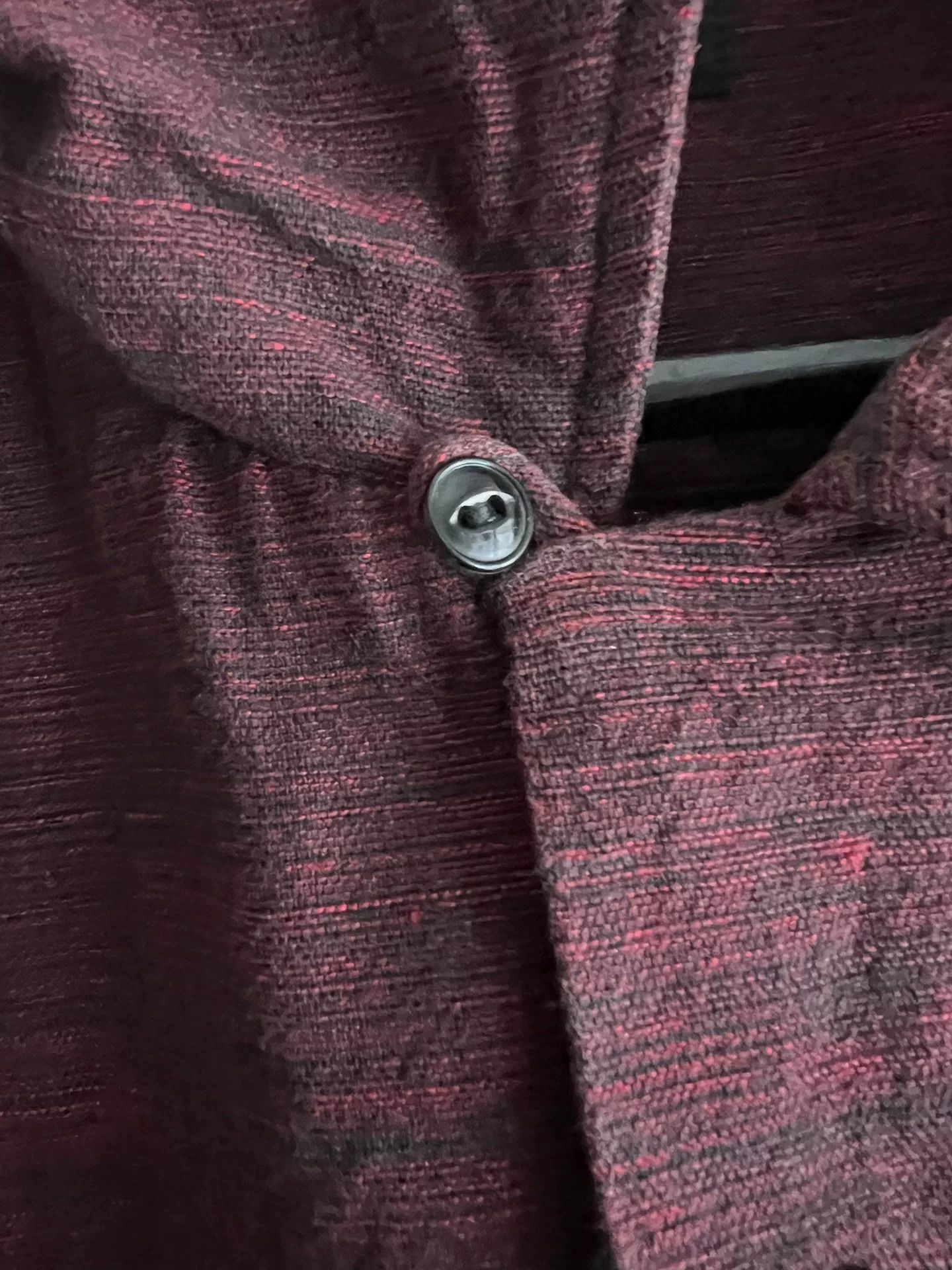 Tenderloin open collar shirt in rich burgundy color Size US S / EU 44-46 / 1 - 5 Thumbnail
