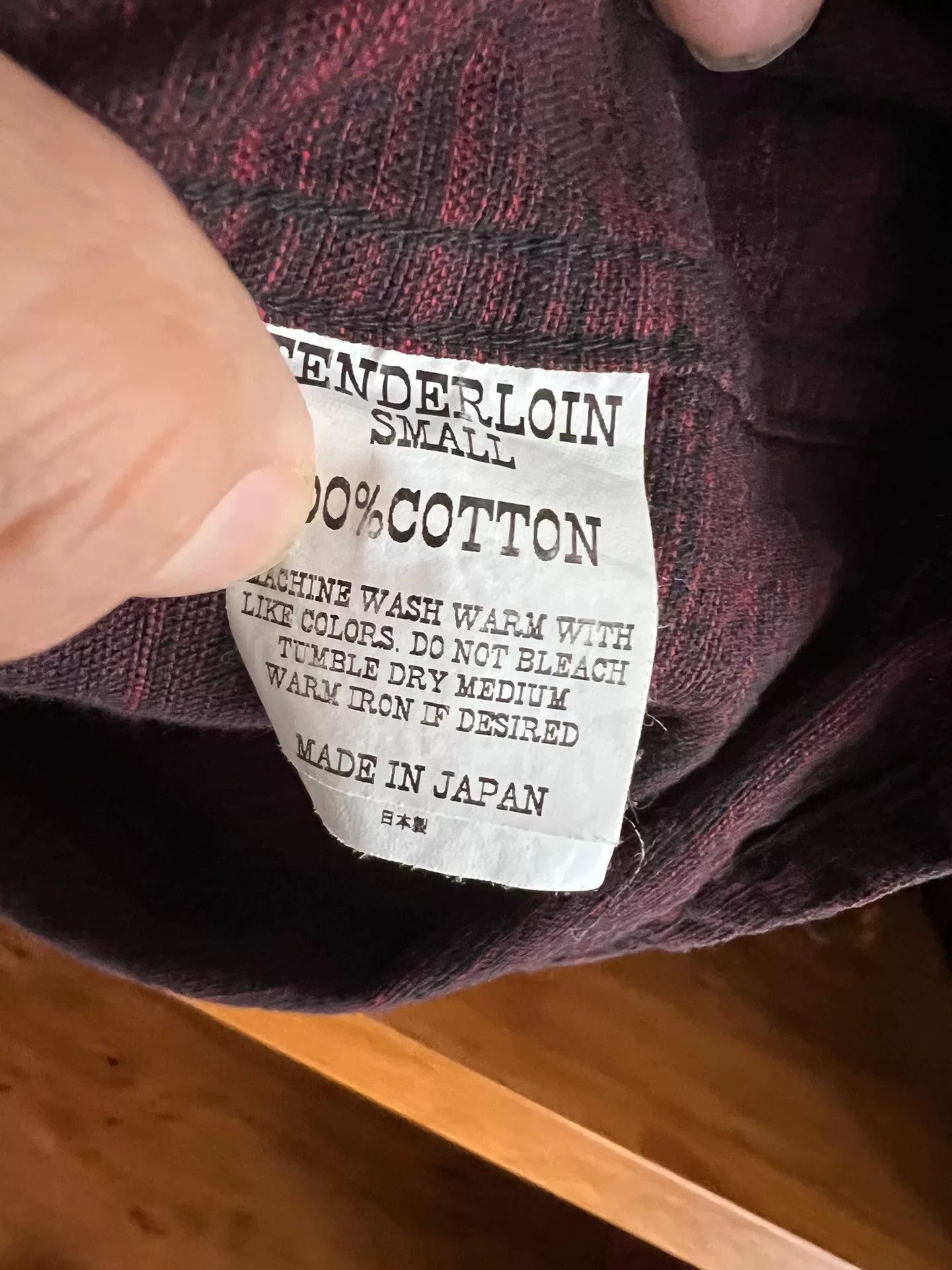 Tenderloin open collar shirt in rich burgundy color Size US S / EU 44-46 / 1 - 9 Thumbnail