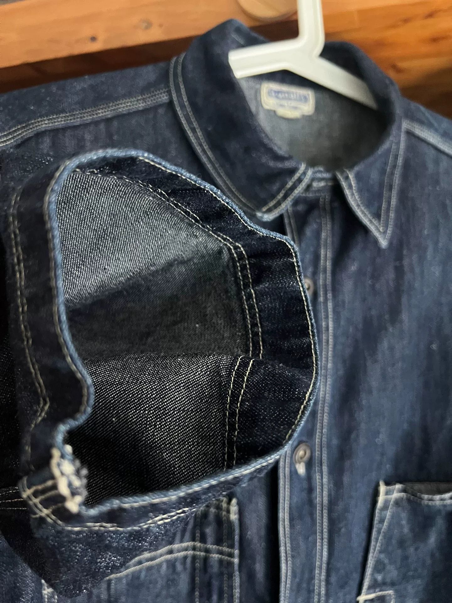Freewheelers limited edition iron-buttoned denim shirt Size US L / EU 52-54 / 3 - 8 Thumbnail
