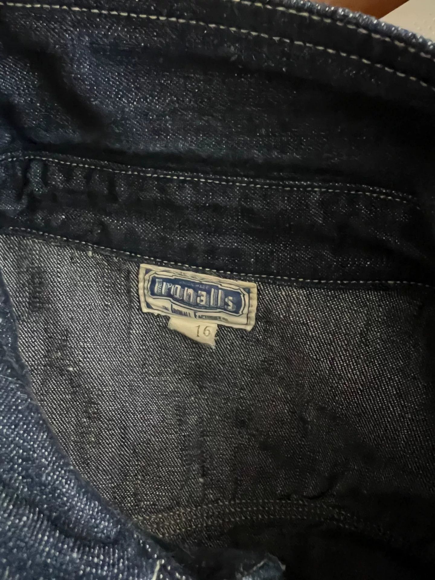 Freewheelers limited edition iron-buttoned denim shirt Size US L / EU 52-54 / 3 - 9 Thumbnail