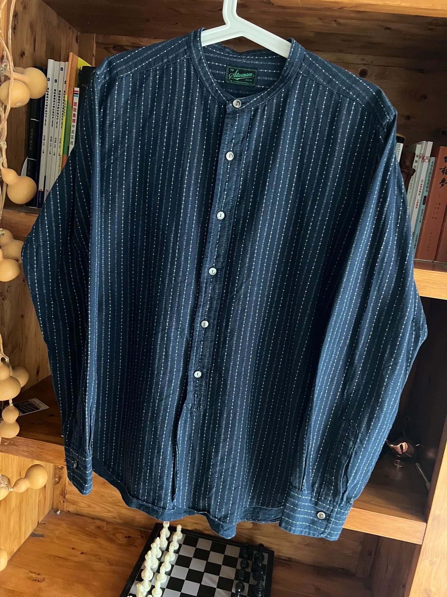 Stevenson Overall Co. indigo stripe shirt by stevenson overall co Size US L / EU 52-54 / 3 - 3 Thumbnail
