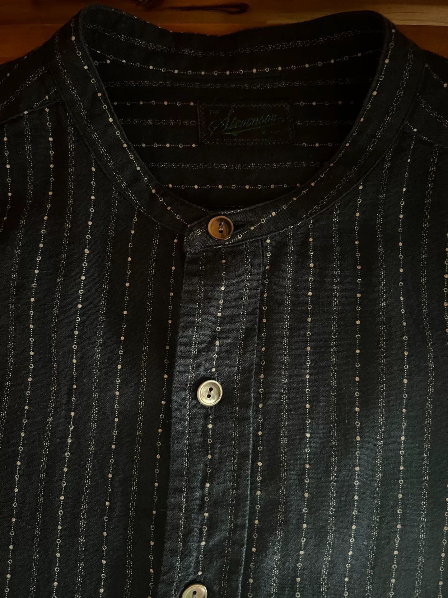 Stevenson Overall Co. indigo stripe shirt by stevenson overall co Size US L / EU 52-54 / 3 - 9 Thumbnail