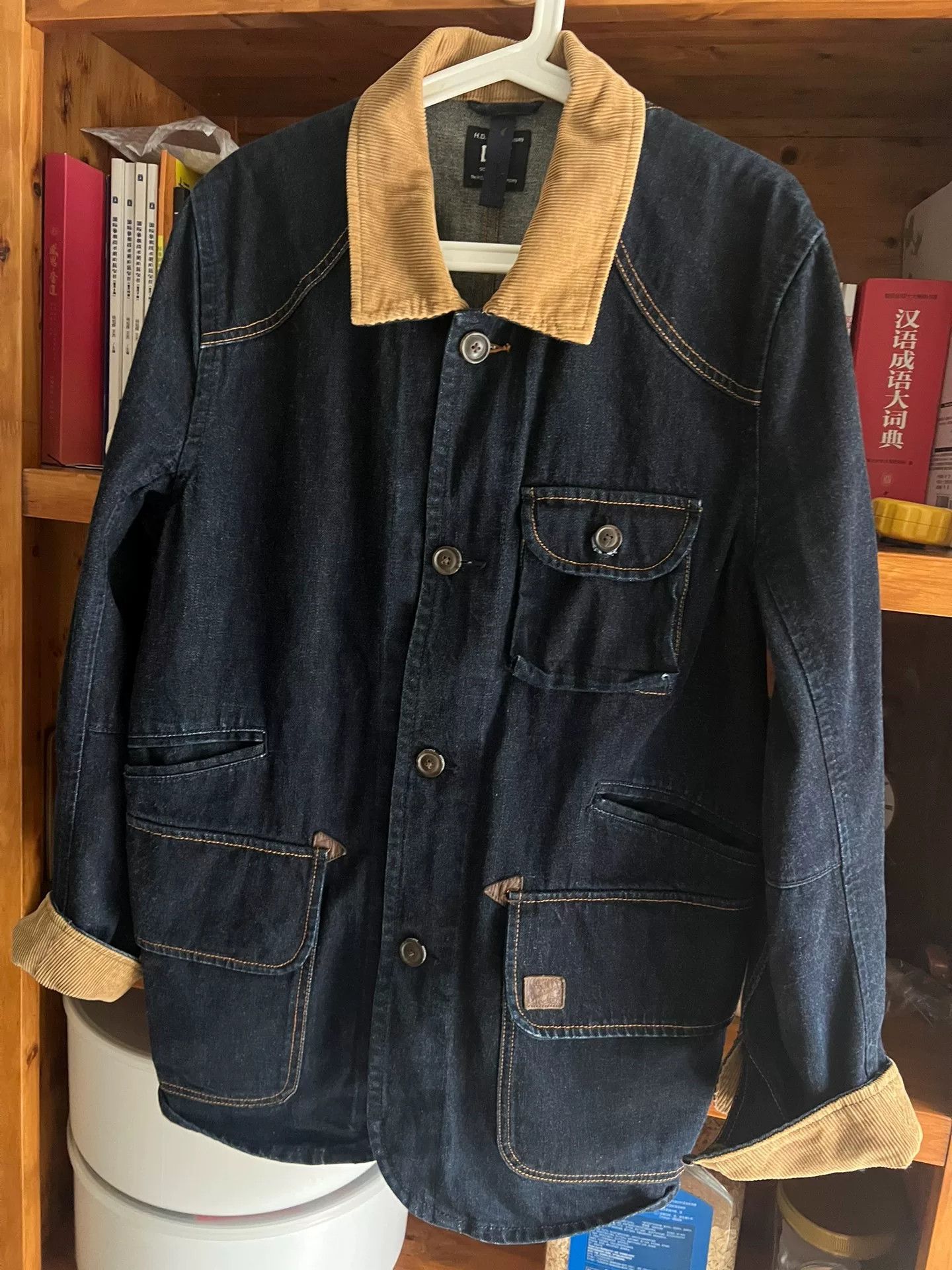 Lee denim hunting jacket with corduroy collar Size US M / EU 48-50 / 2 - 3 Thumbnail